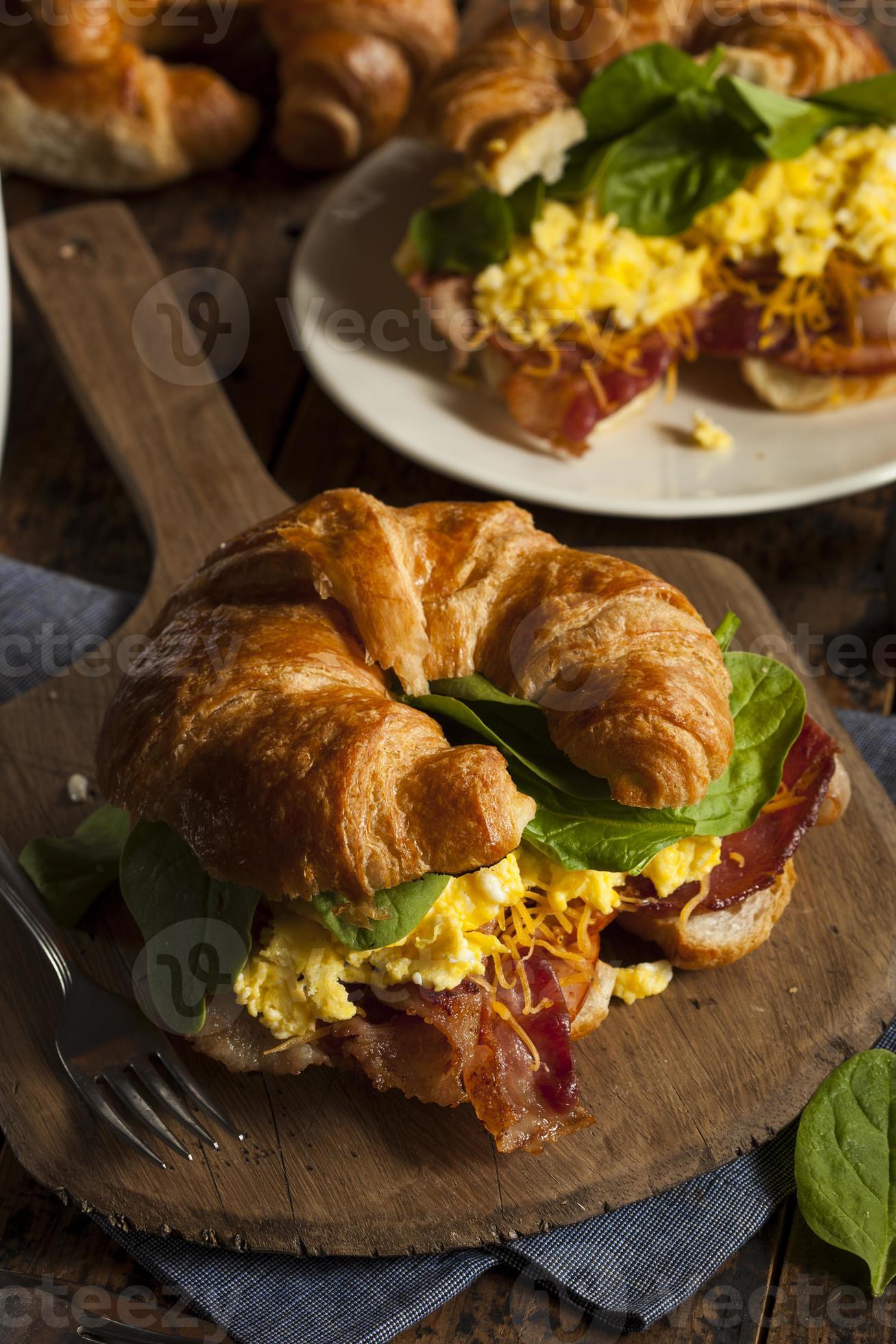 Ham and Cheese Egg Breakfast Sandwich 852308 Stock Photo at Vecteezy