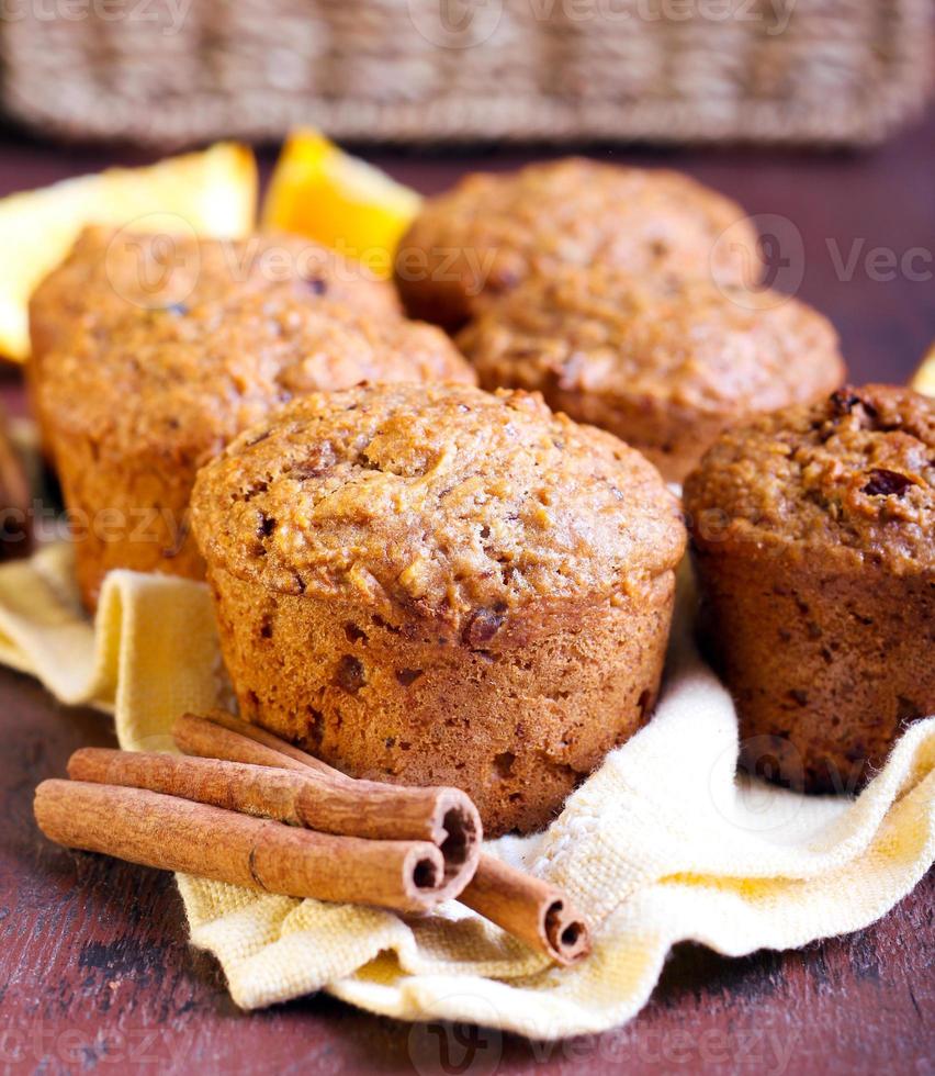 Carrot and marmalade muffins photo