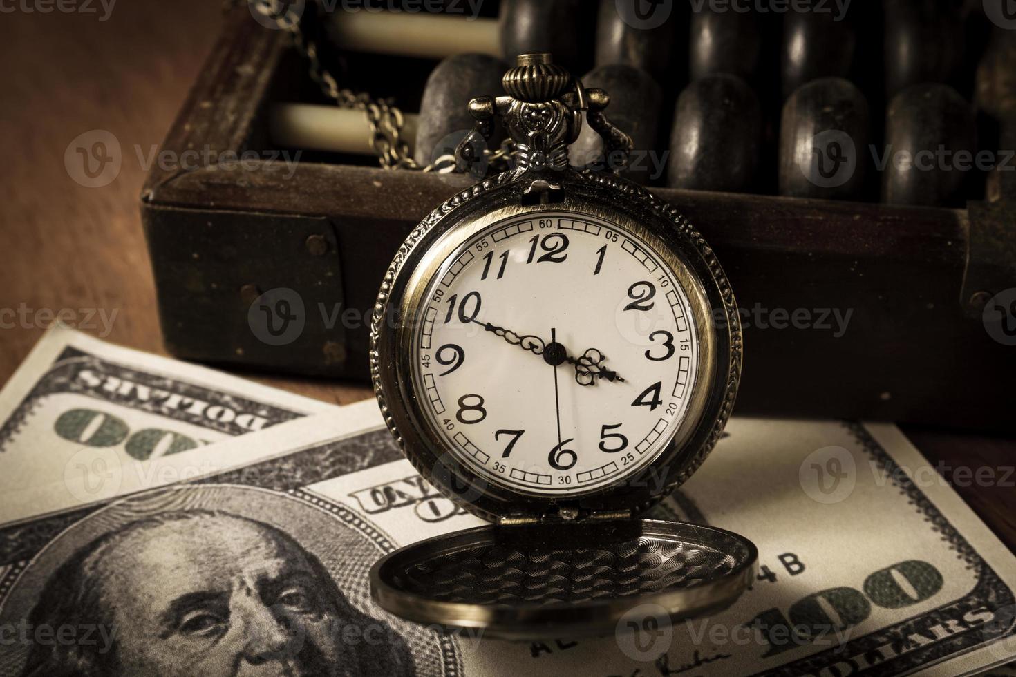 Time Is Money Vintage Color Stock Photo At Vecteezy