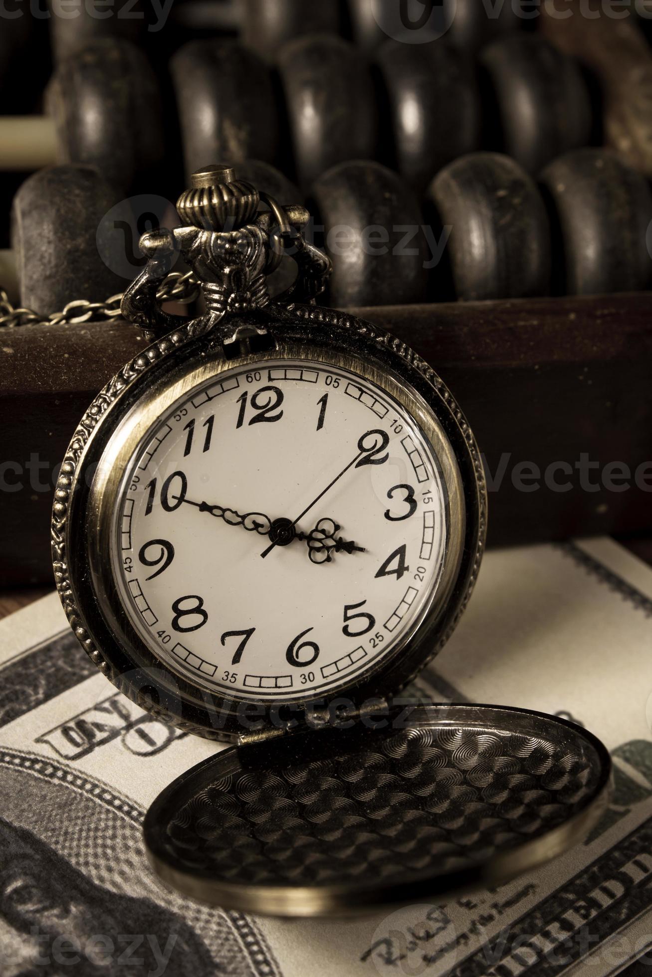 Time Is Money Vintage Color Stock Photo At Vecteezy