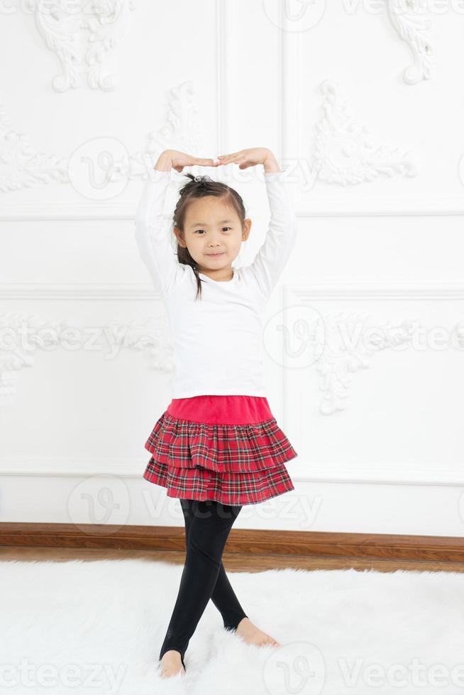 Girl practicing dance photo