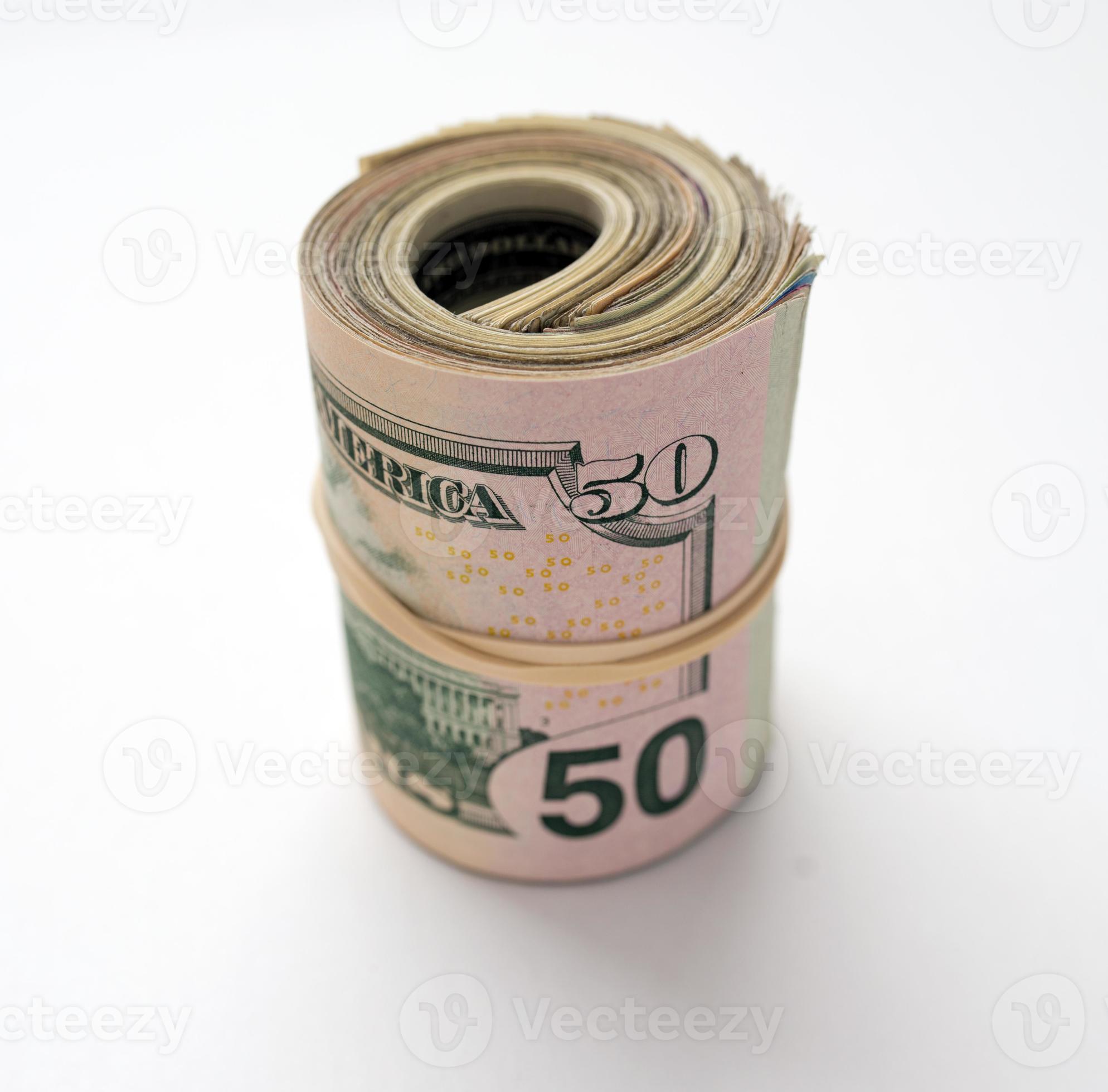 Bank Roll of US Cash 856748 Stock Photo at Vecteezy