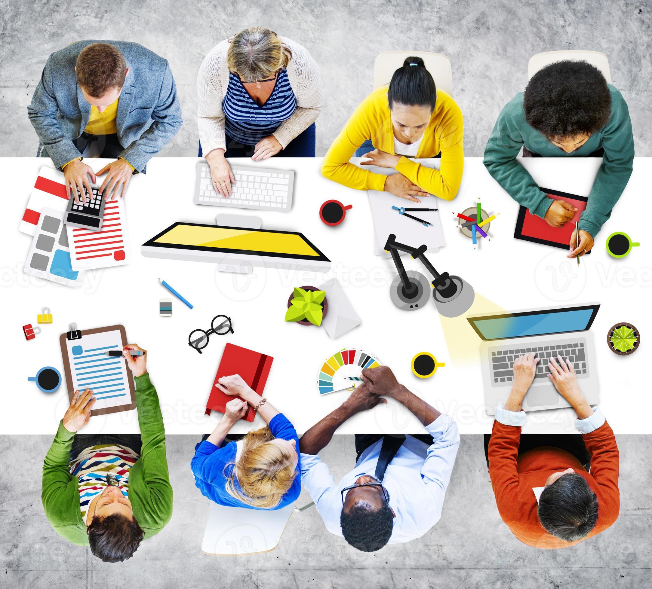 Group of Business People Planning for a New Project 859604 Stock Photo