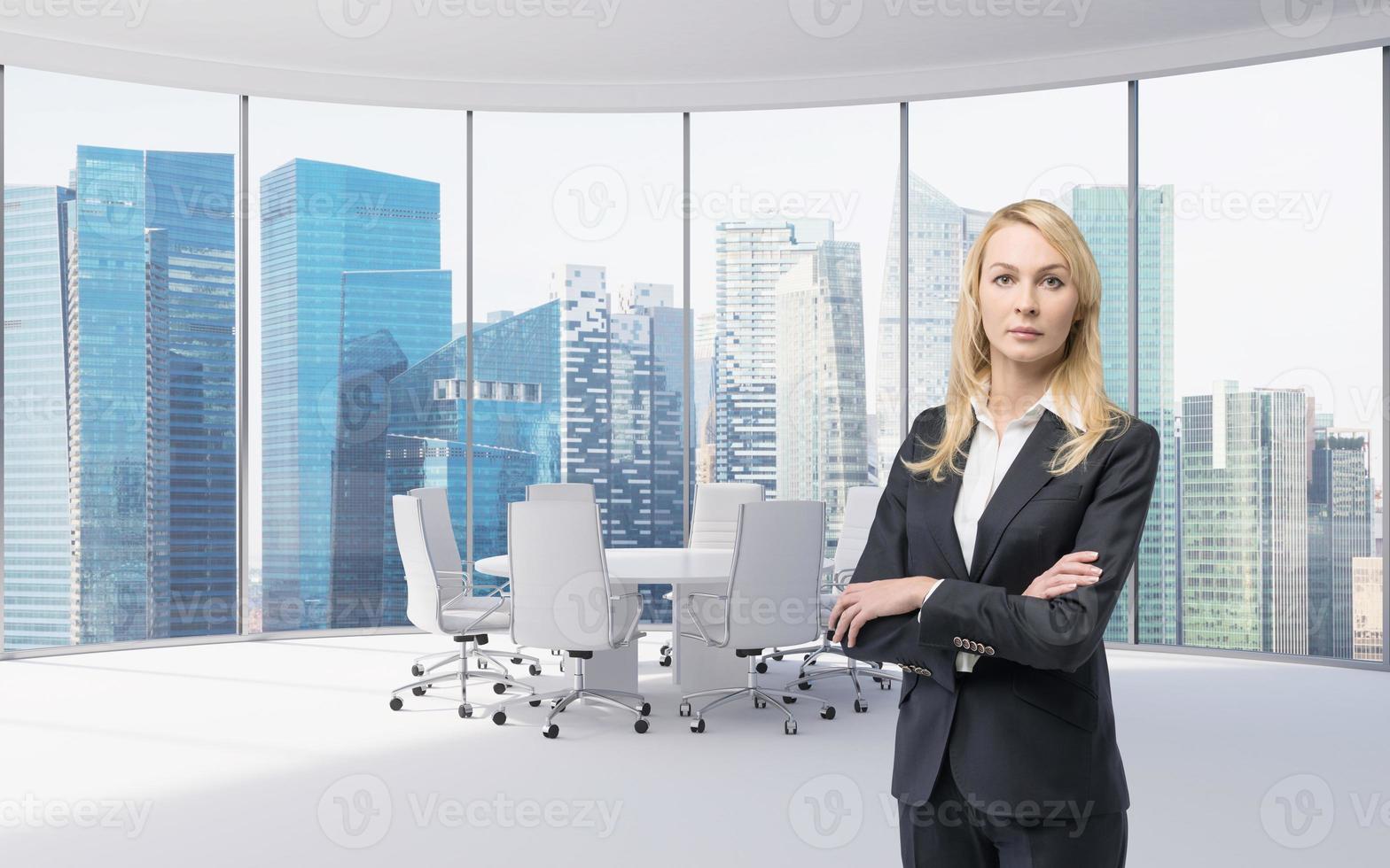 businesswoman in office photo