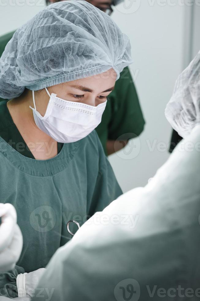 veterinarian surgery in operation room photo