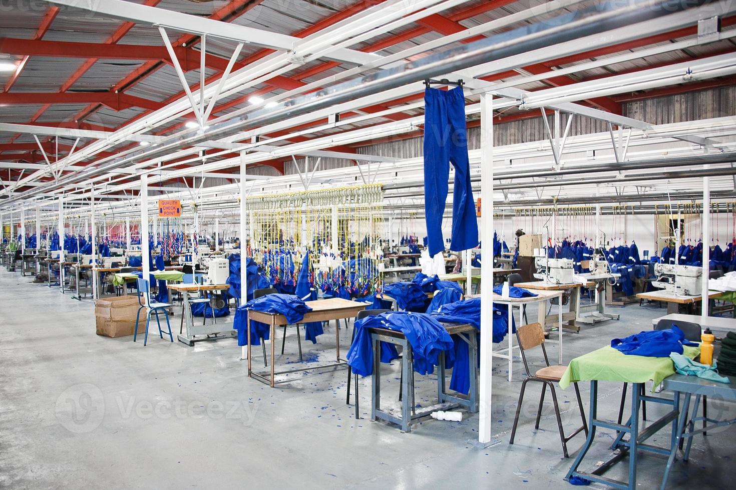 Industrial textile factory photo