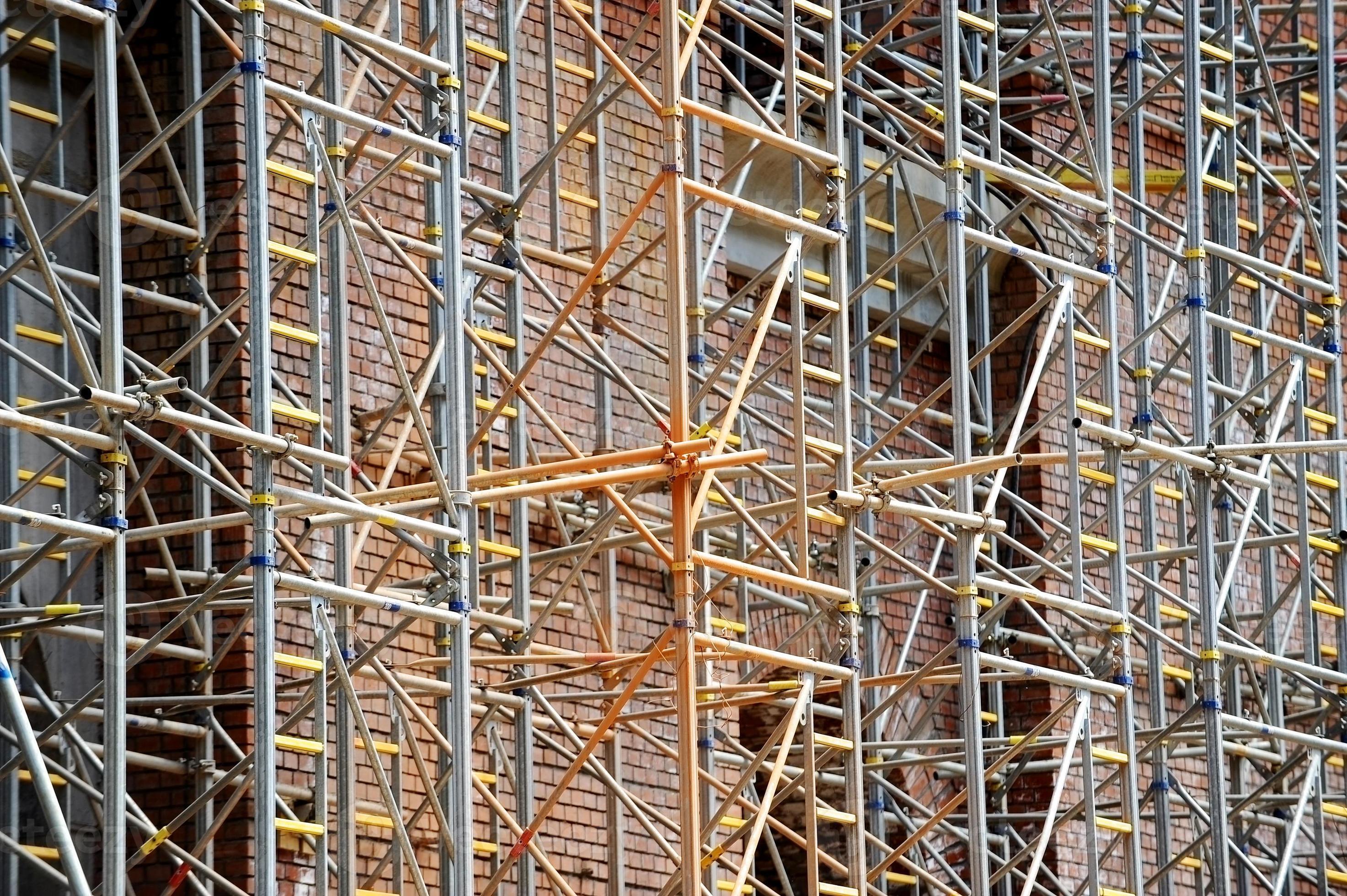 Scaffolding on construction site 872730 Stock Photo at Vecteezy