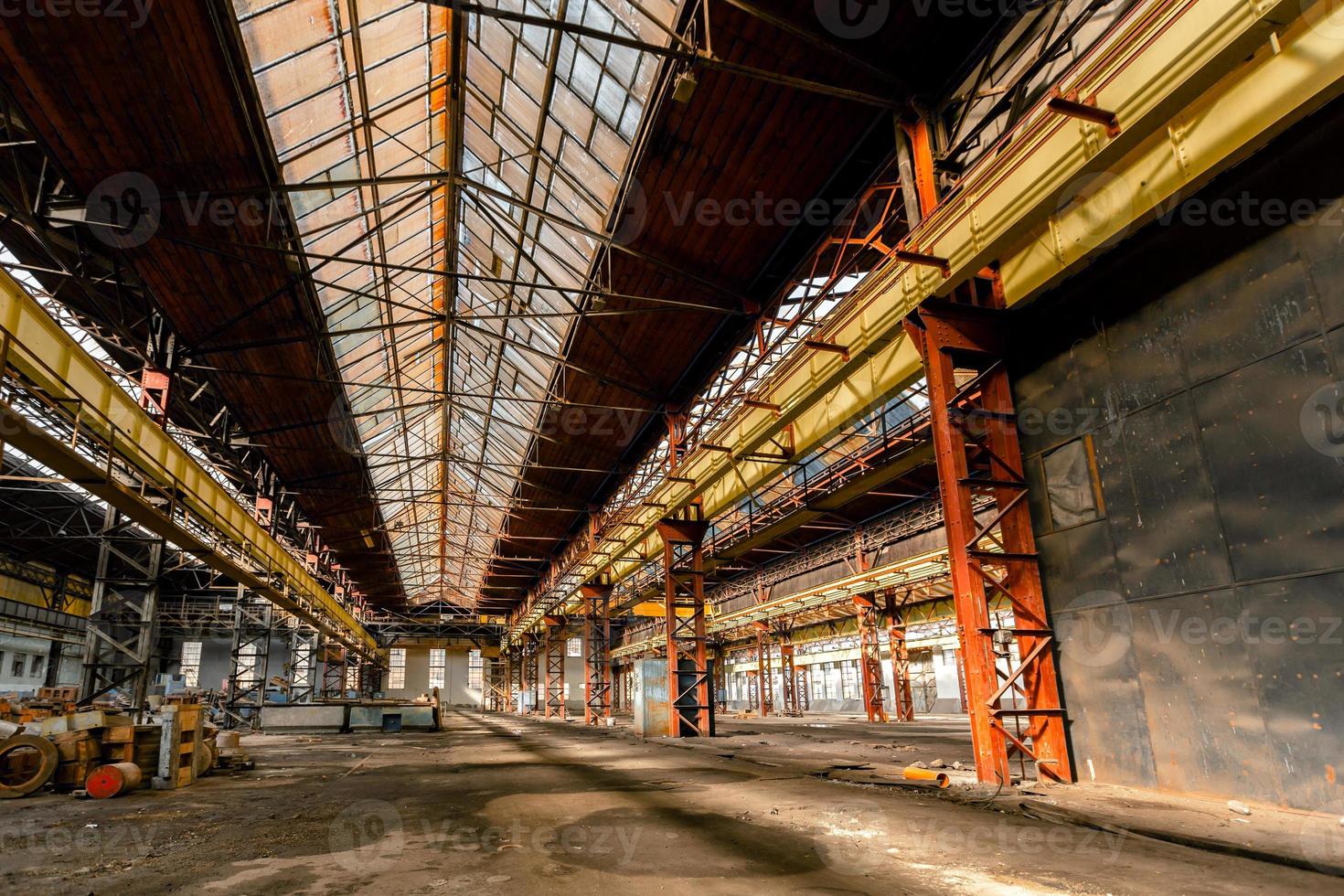 Electricity distribution hall in metal industry photo