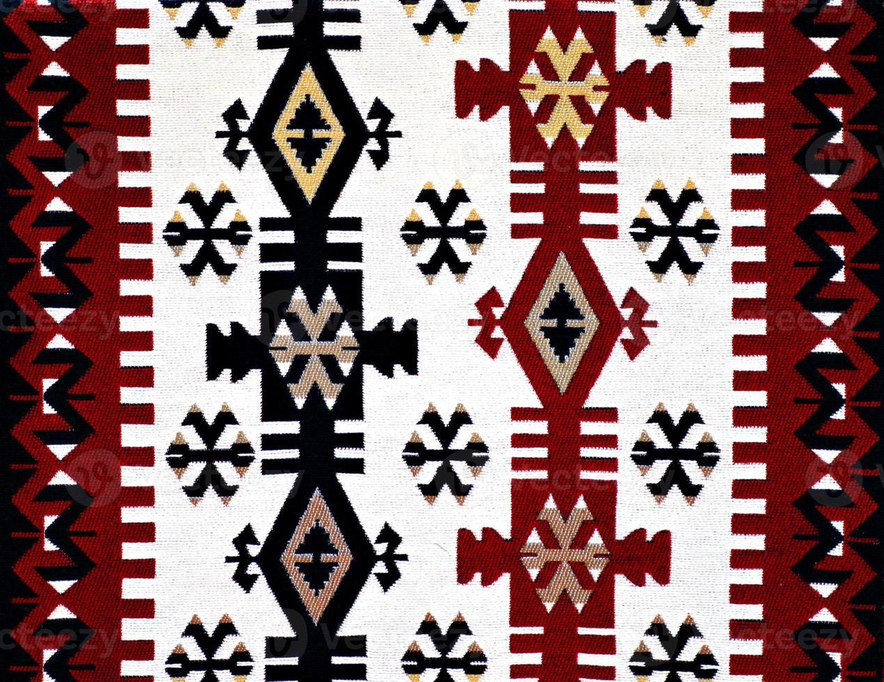 patrón de alfombra turca oriental foto