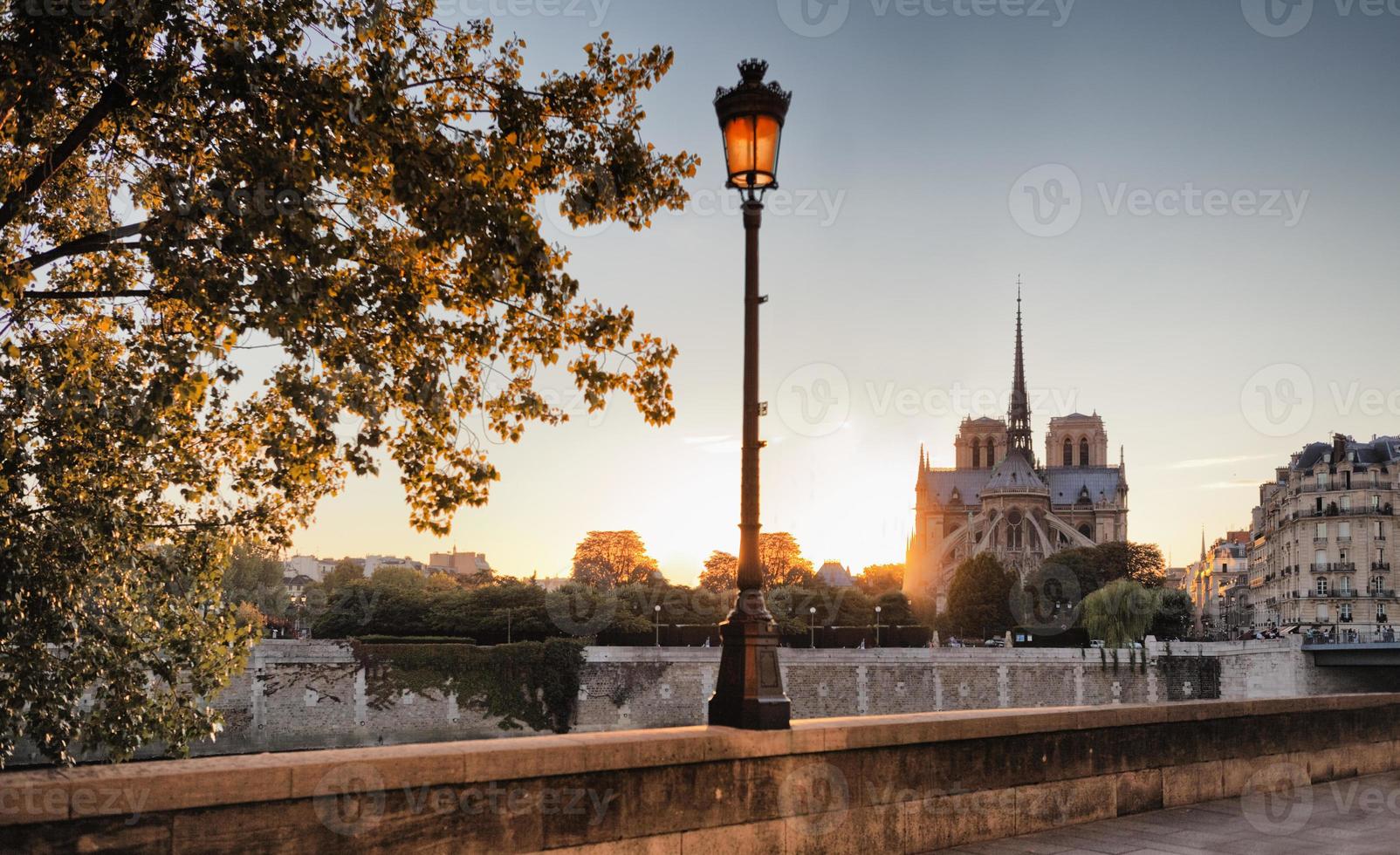 Notre Dame cathedral in Paris, France photo