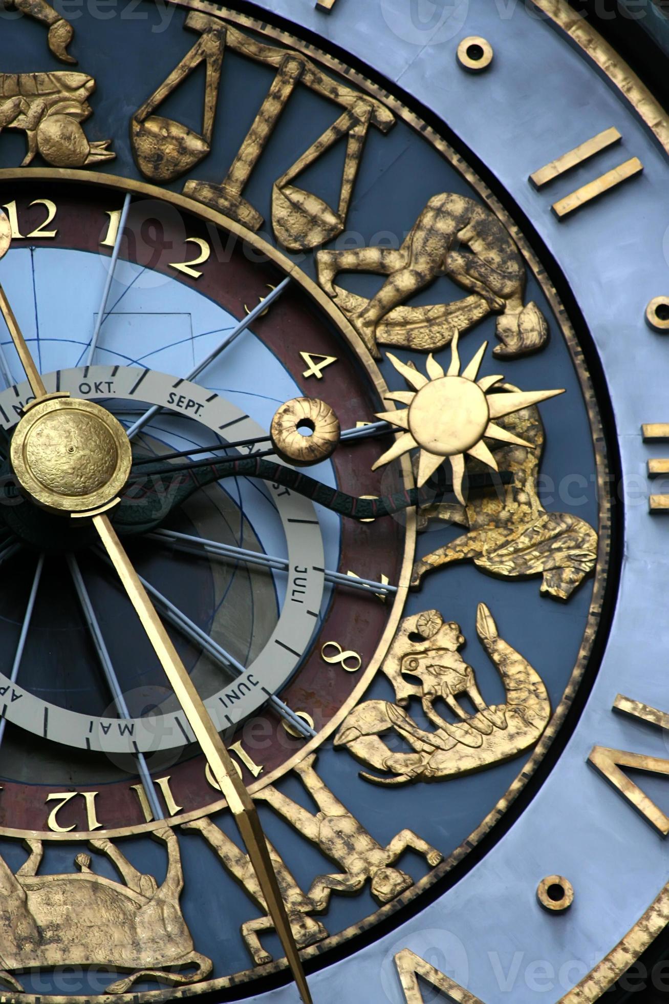 Astrological clock 881133 Stock Photo at Vecteezy