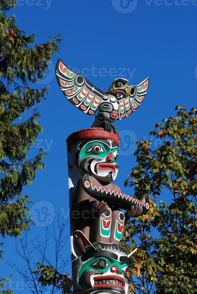 Totem Poles in Stanley Park photo