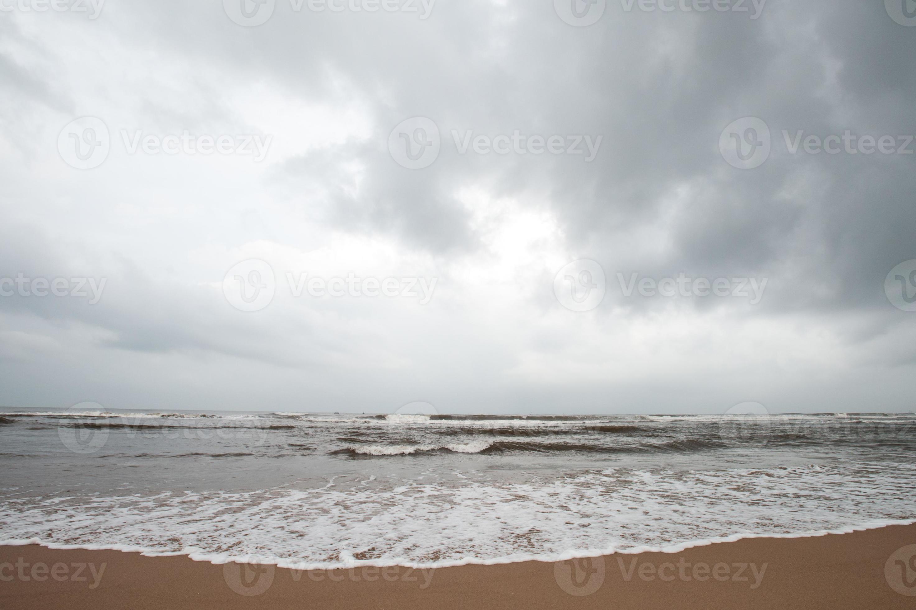 cloudy beach