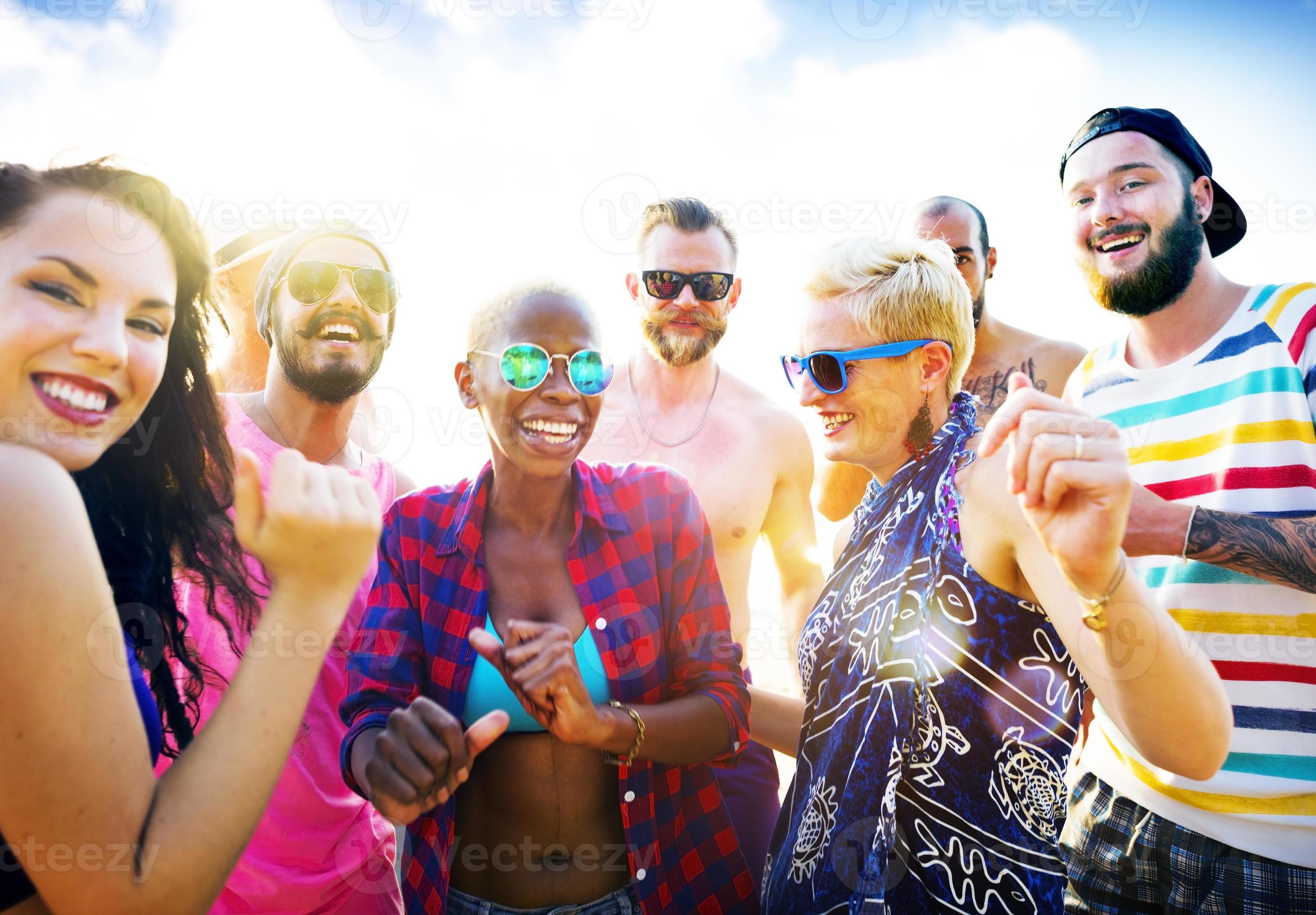 Friends Summer Beach Party Festival Concept 882754 Stock Photo at Vecteezy