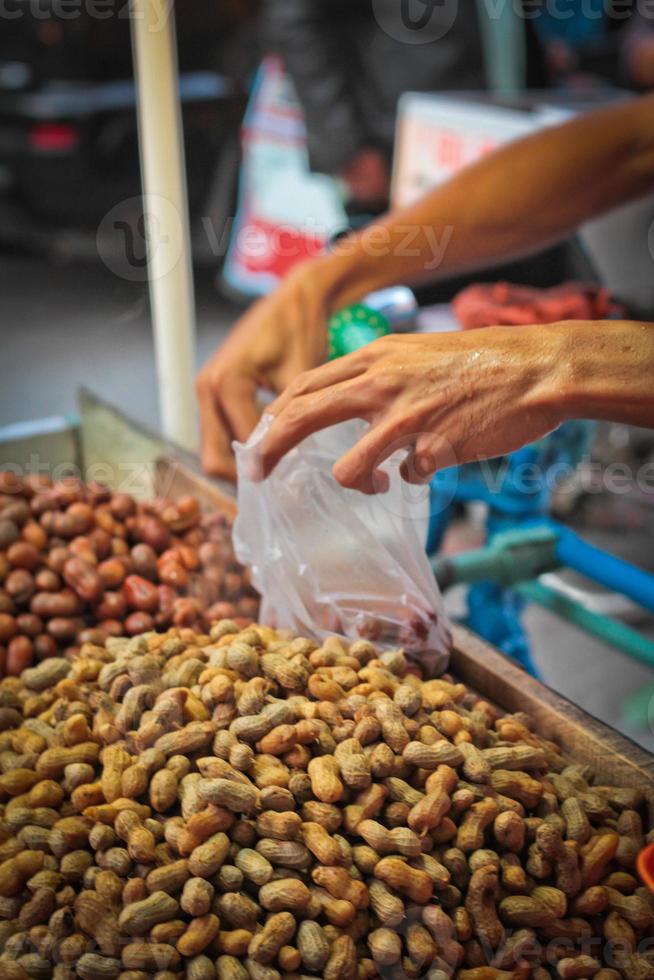 Peanuts for sale in Medan, Sumatra, Indonesia photo
