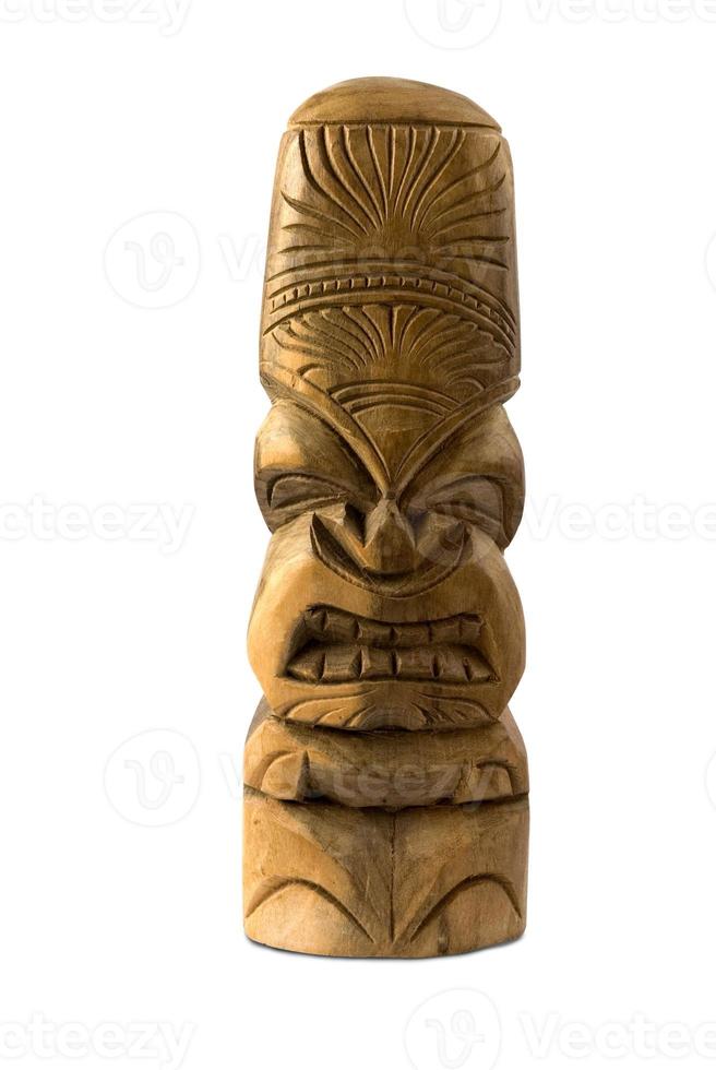 Hawaiian God Carving photo