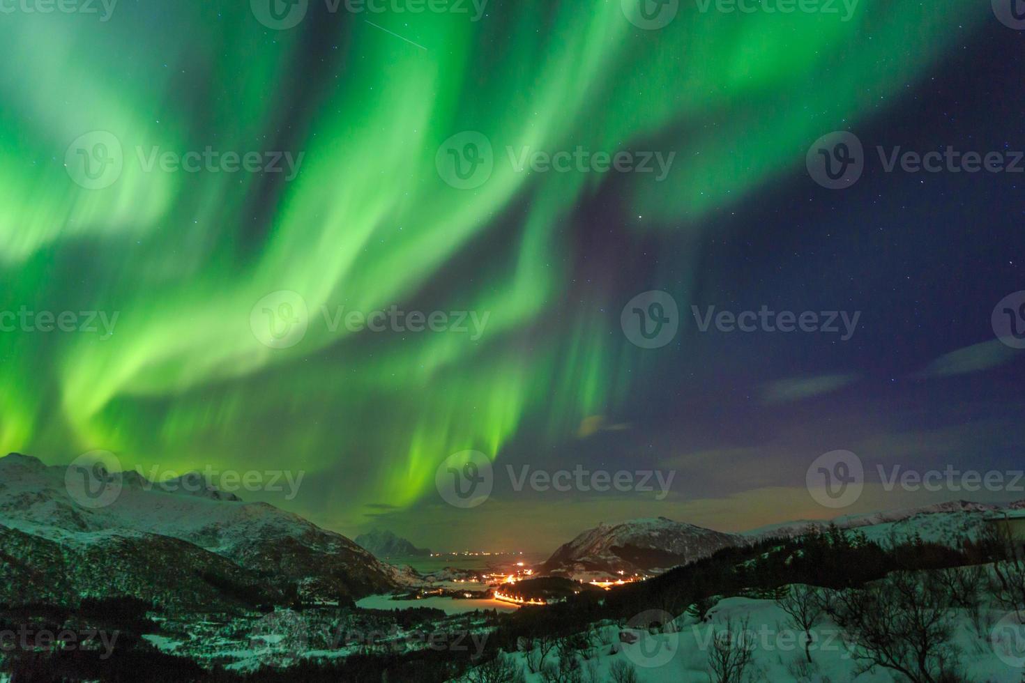 aurora boreal en noruega foto
