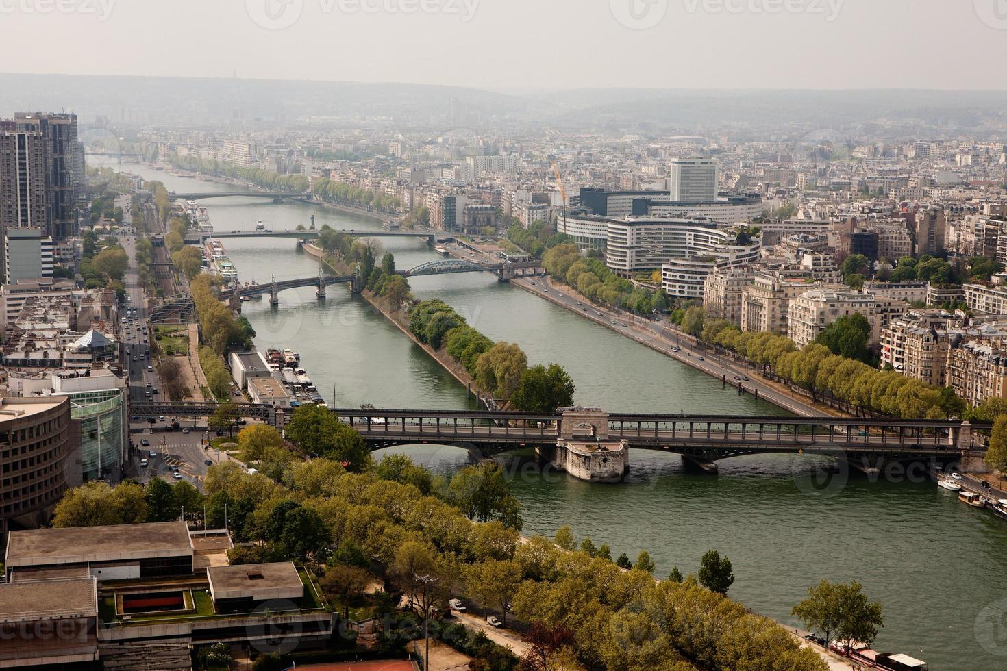 Paris aerial view photo