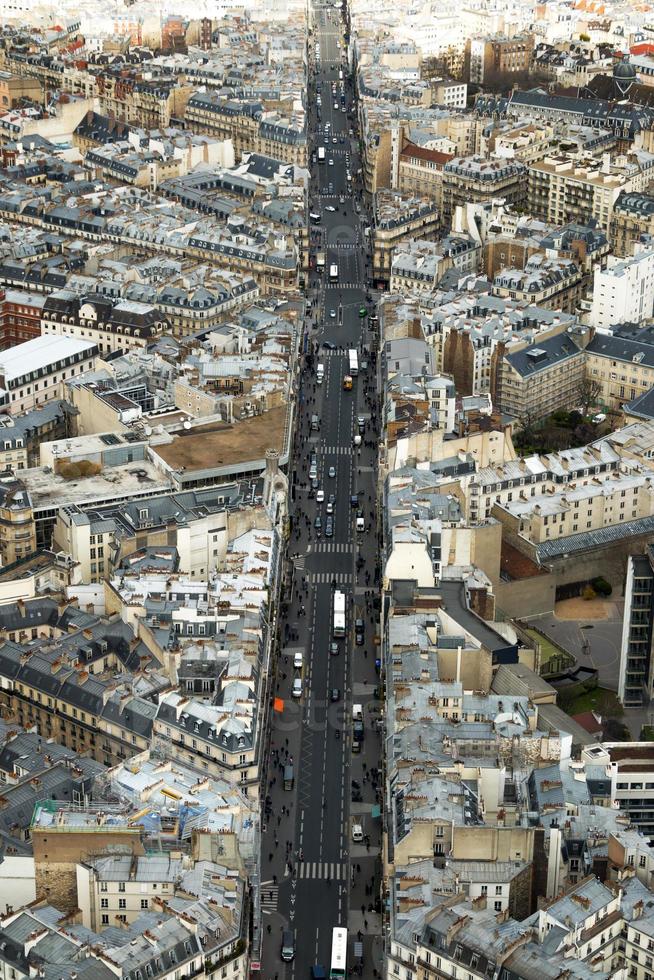 Paris Street View Stock Photo