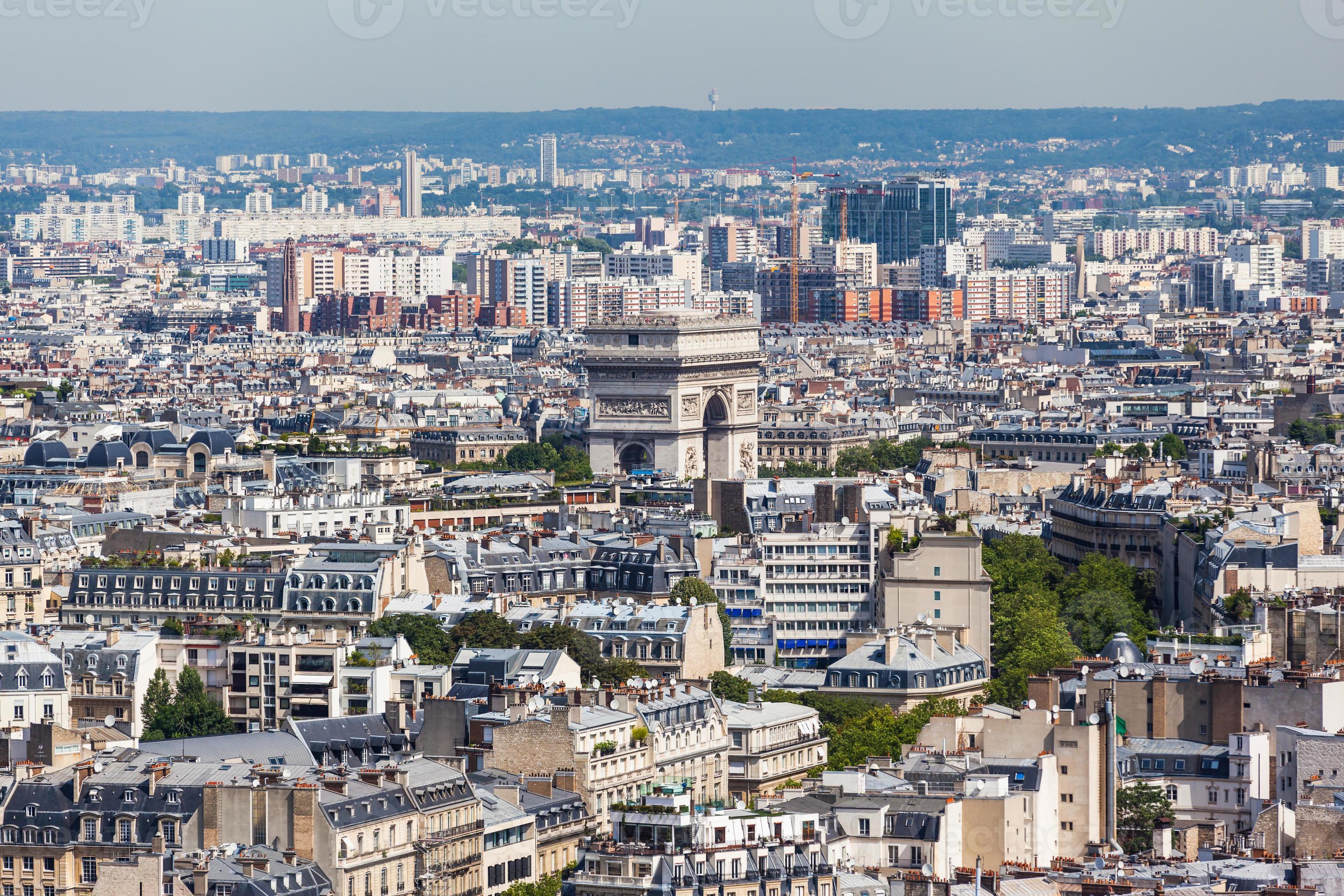 paisaje urbano de paris foto