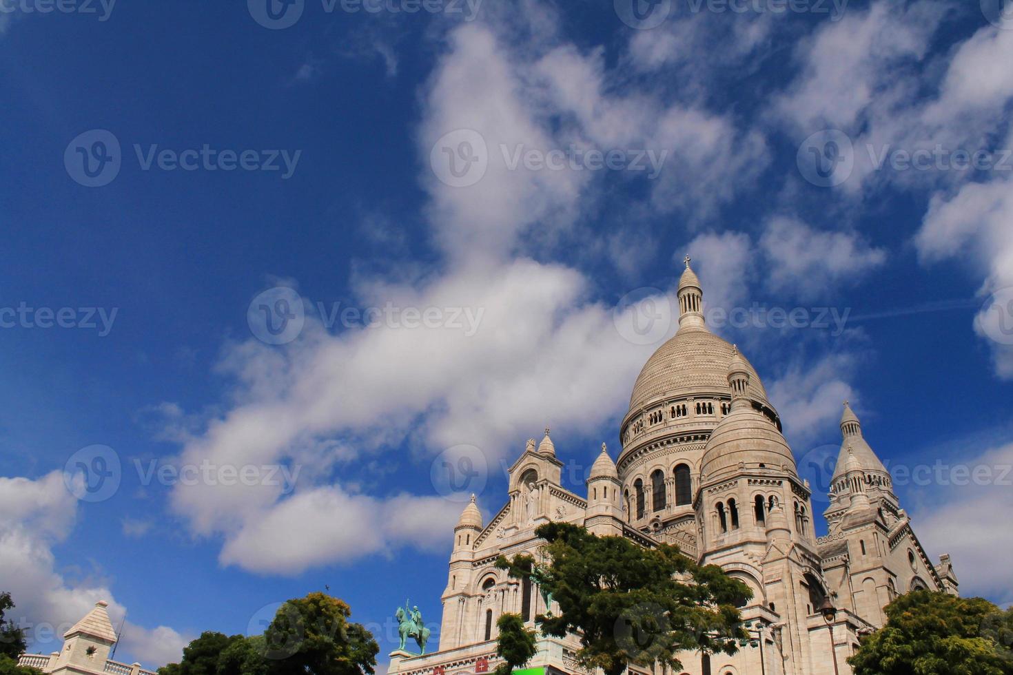 basilique du sacré coeur à paris, francia foto
