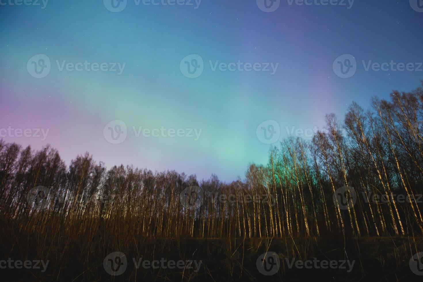 hermoso paisaje foto panorámica de la aurora boreal aurora boreal
