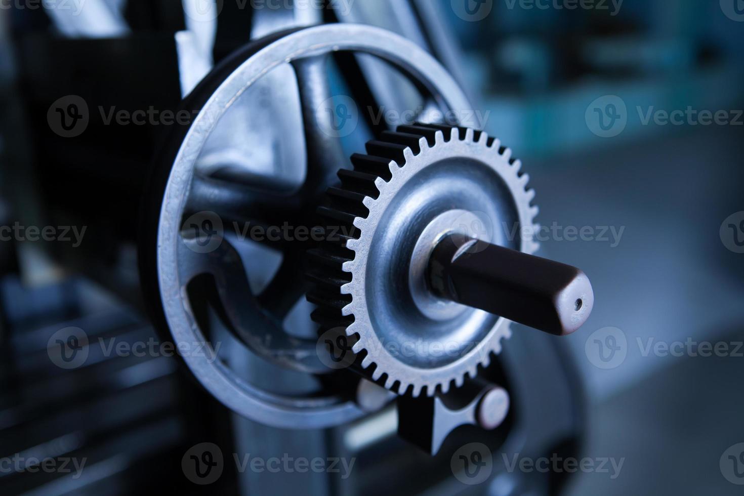 Industry Gear Machine Cog, business cooperation, teamwork and time concept photo