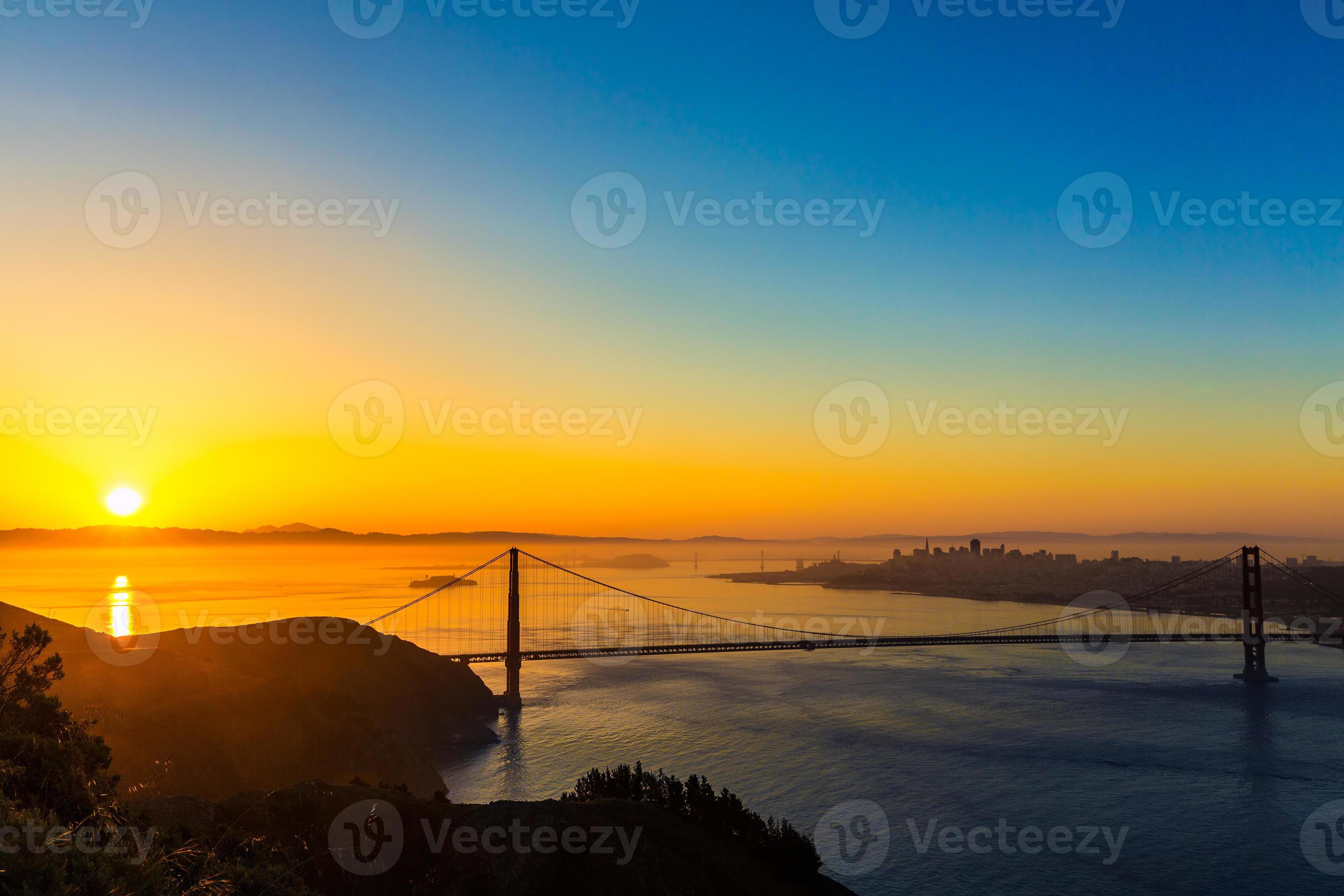 Golden Gate Bridge San Francisco sunrise California photo