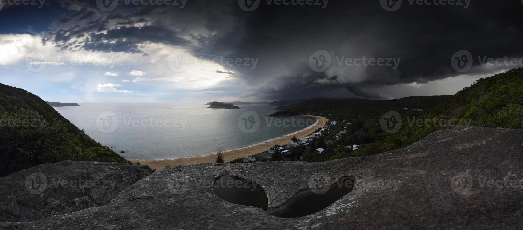 Supercell storm over Broken Bay Pearl Beach NSW Australia photo