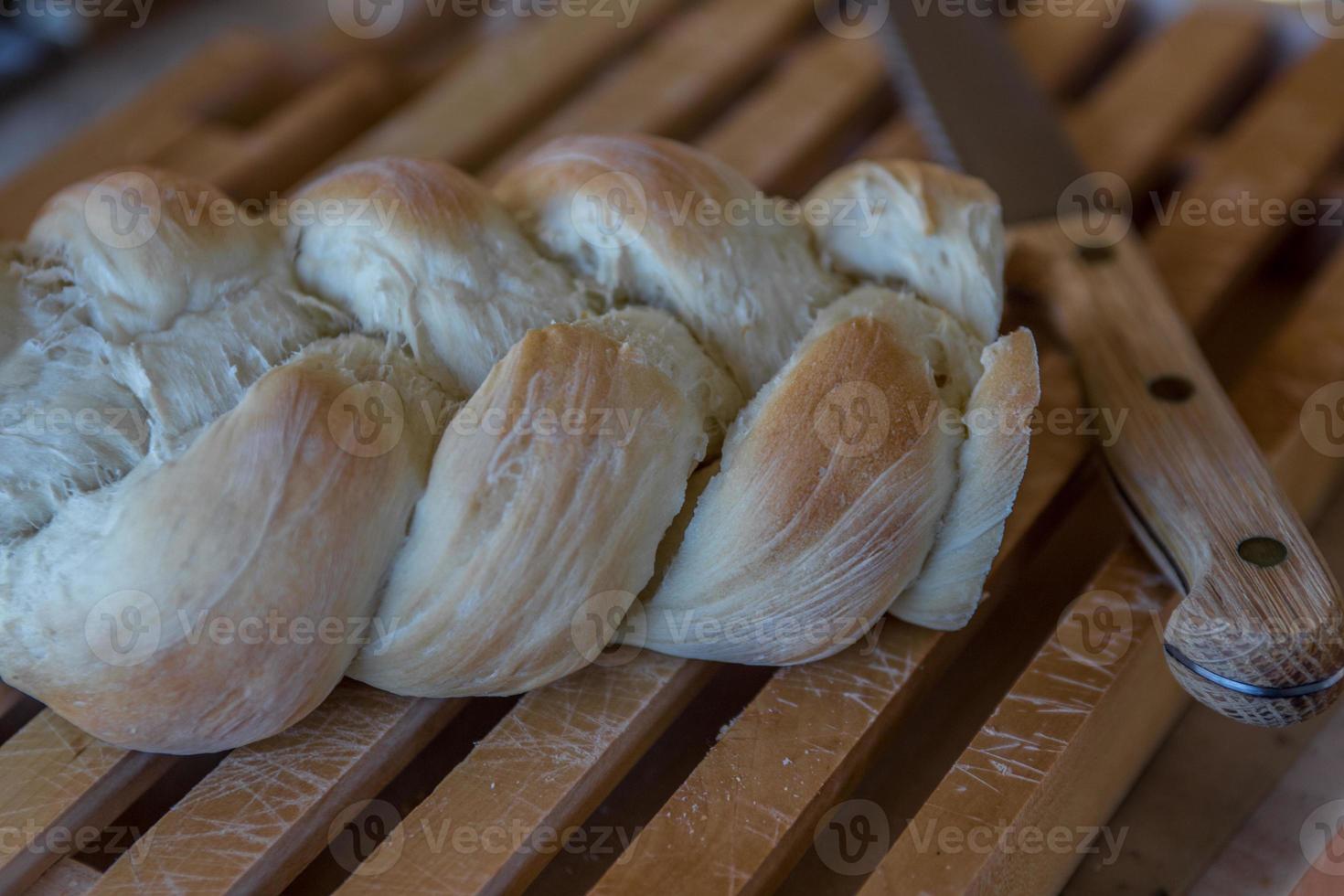 Homemade braid bread bakery photo