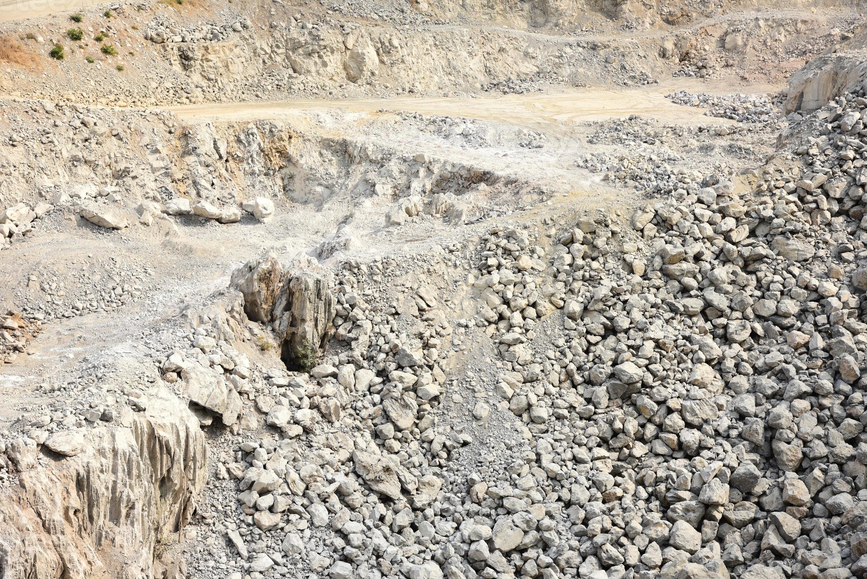 Openpit limestone mining, Cambodia. 908447 Stock Photo at Vecteezy