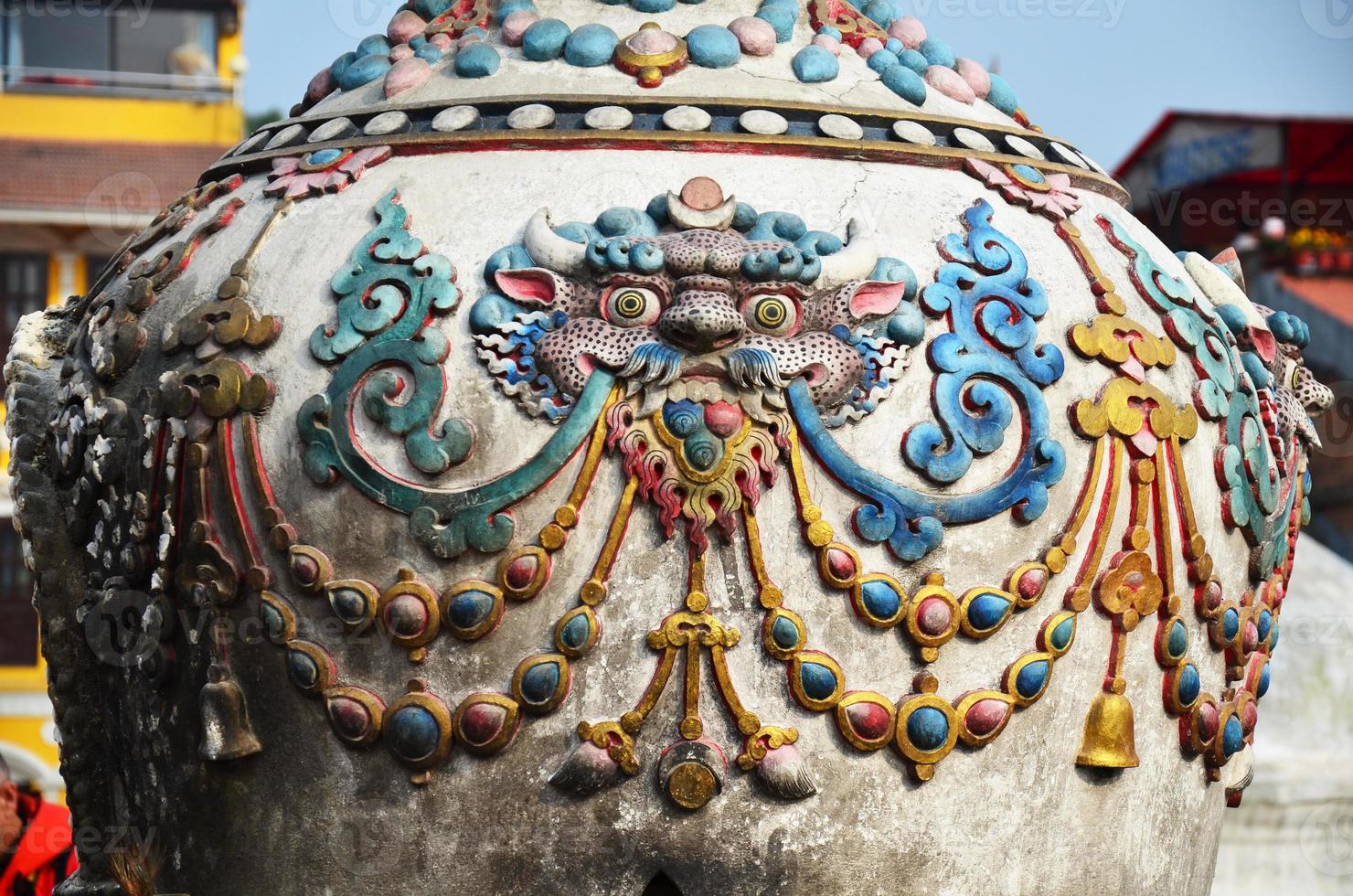 escultura y talla de arte estilo nepal foto