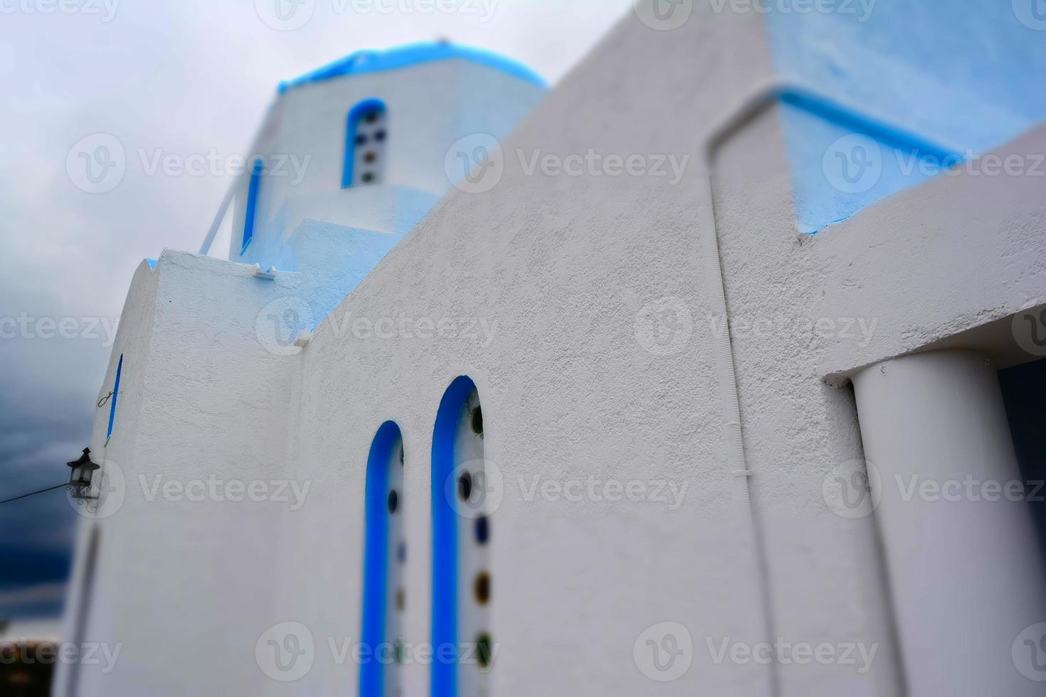 Iglesia ortodoxa griega en la isla de poros foto