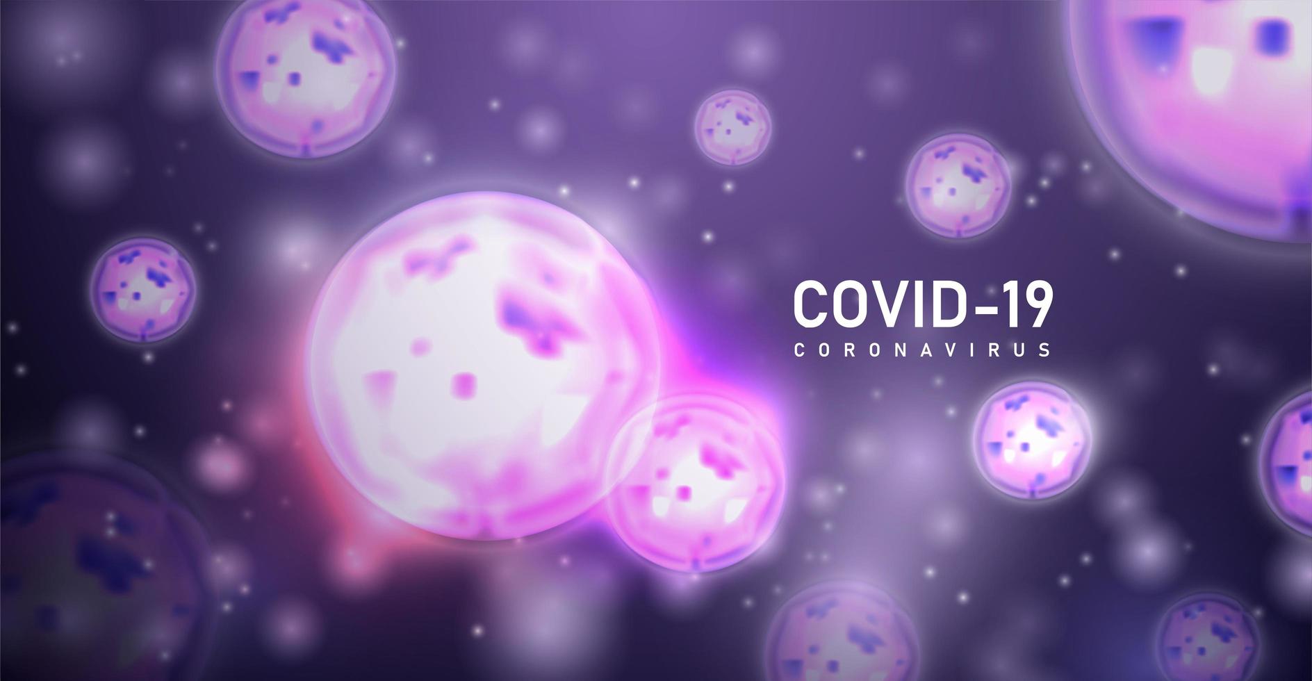 infección por coronavirus púrpura vector
