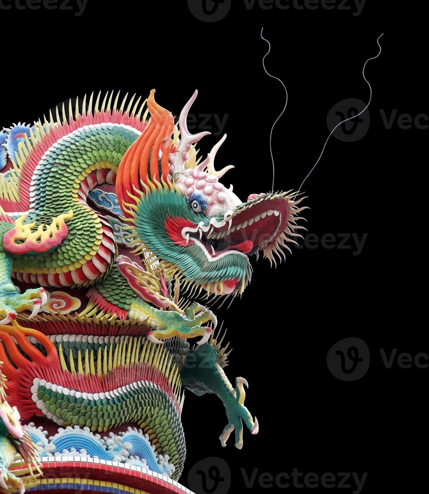 Asian temple dragon photo