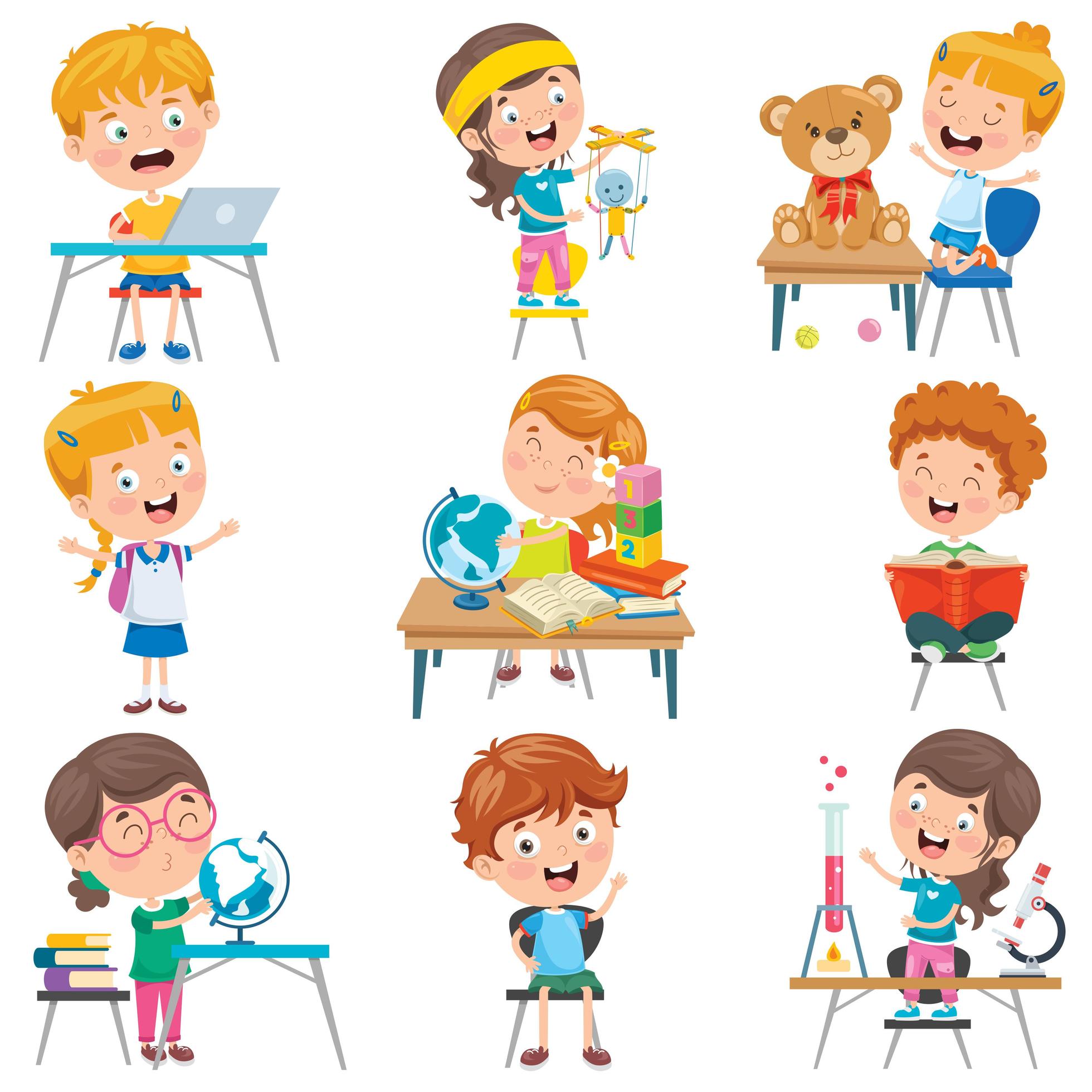Little Children Doing Various School Activities 913531 Vector Art At little-children-doing-various-school-activities-913531-vector-art-at