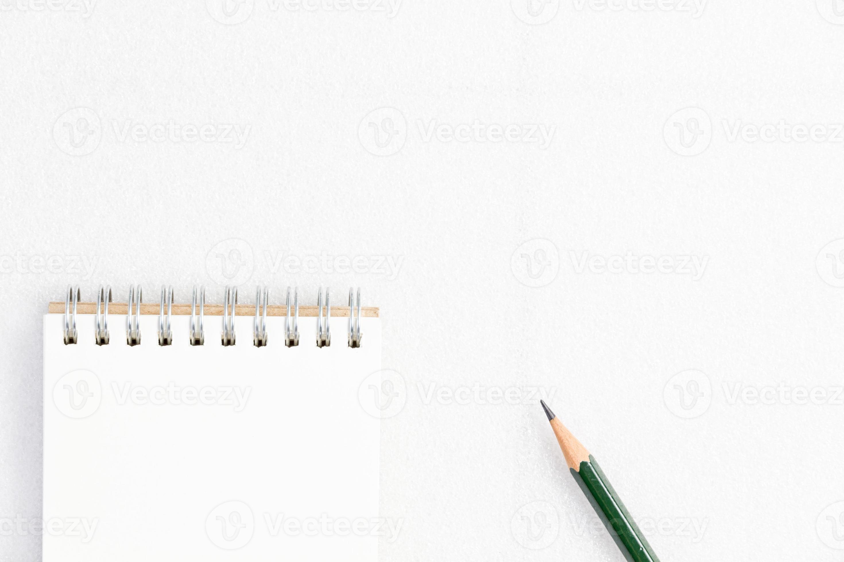 Notepad And Pencil Isolated On White Background Stock Photo Notepad And Pencil Isolated On White Background Stock Photo