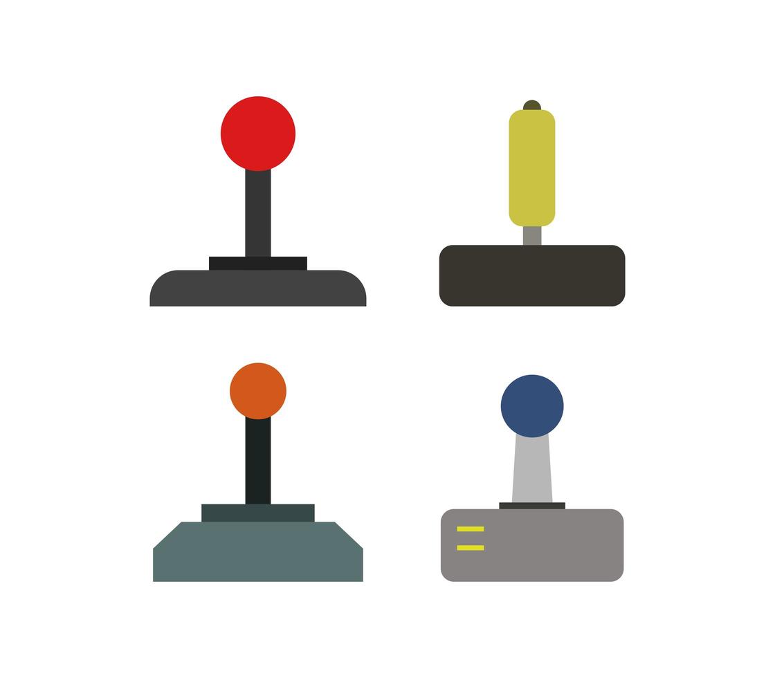 Joystick Icon Set vector