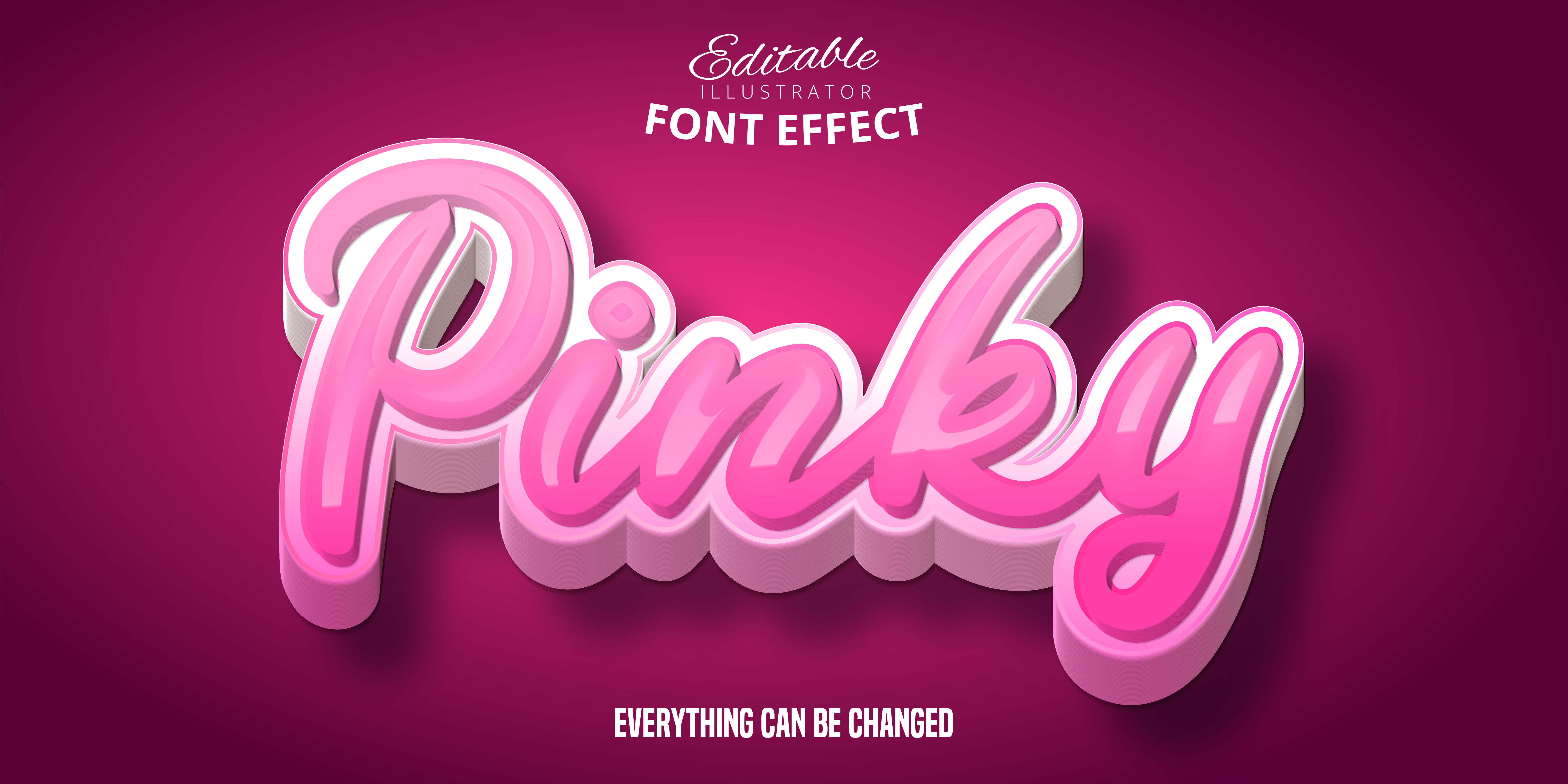 Pinky Text Effect - Download Free Vectors, Clipart Graphics & Vector Art