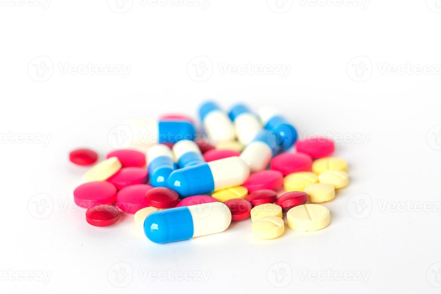 Many pills and tablets Medicine for healthy photo