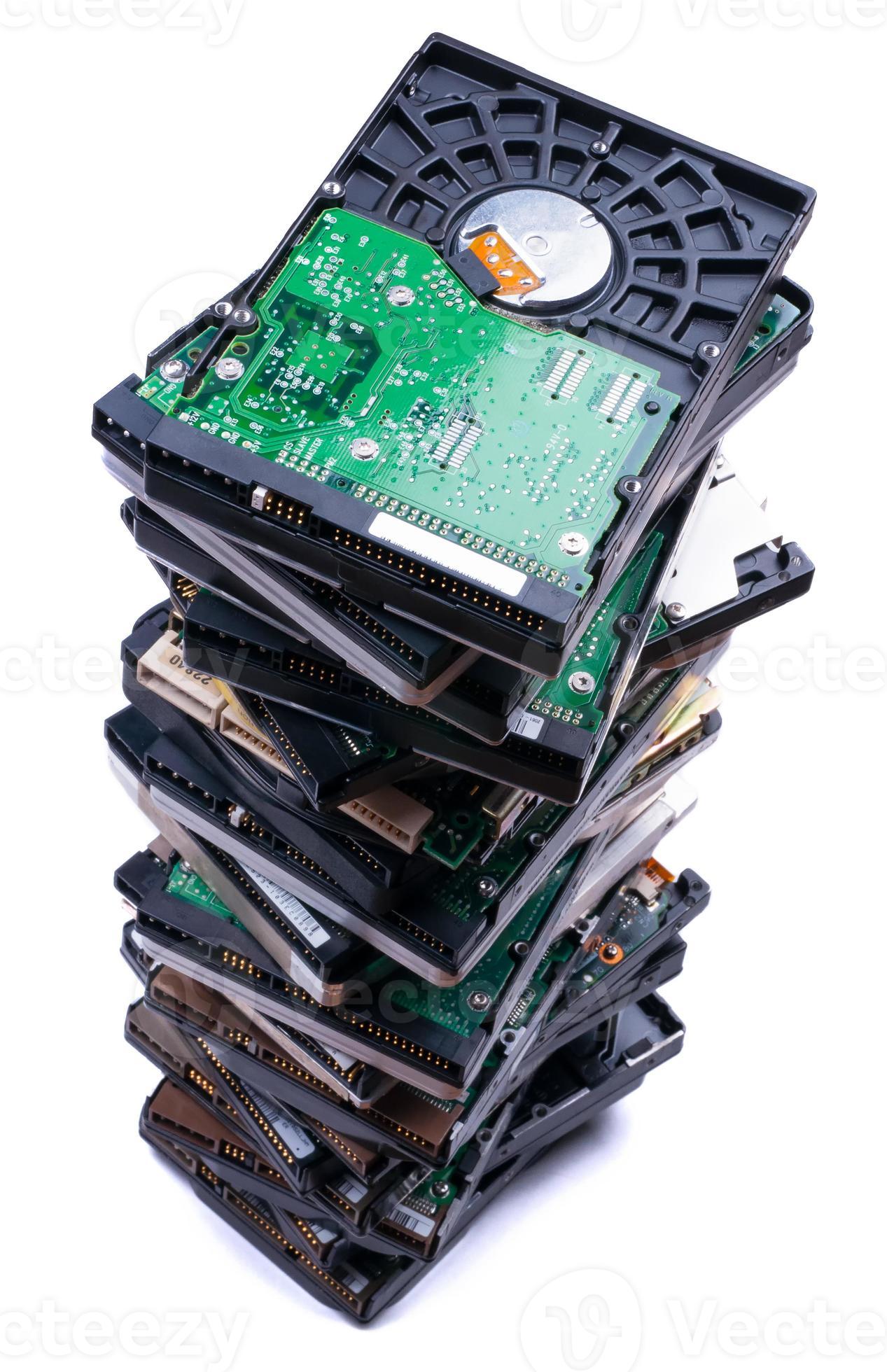 Stack hard disk drives 934549 Stock Photo at Vecteezy