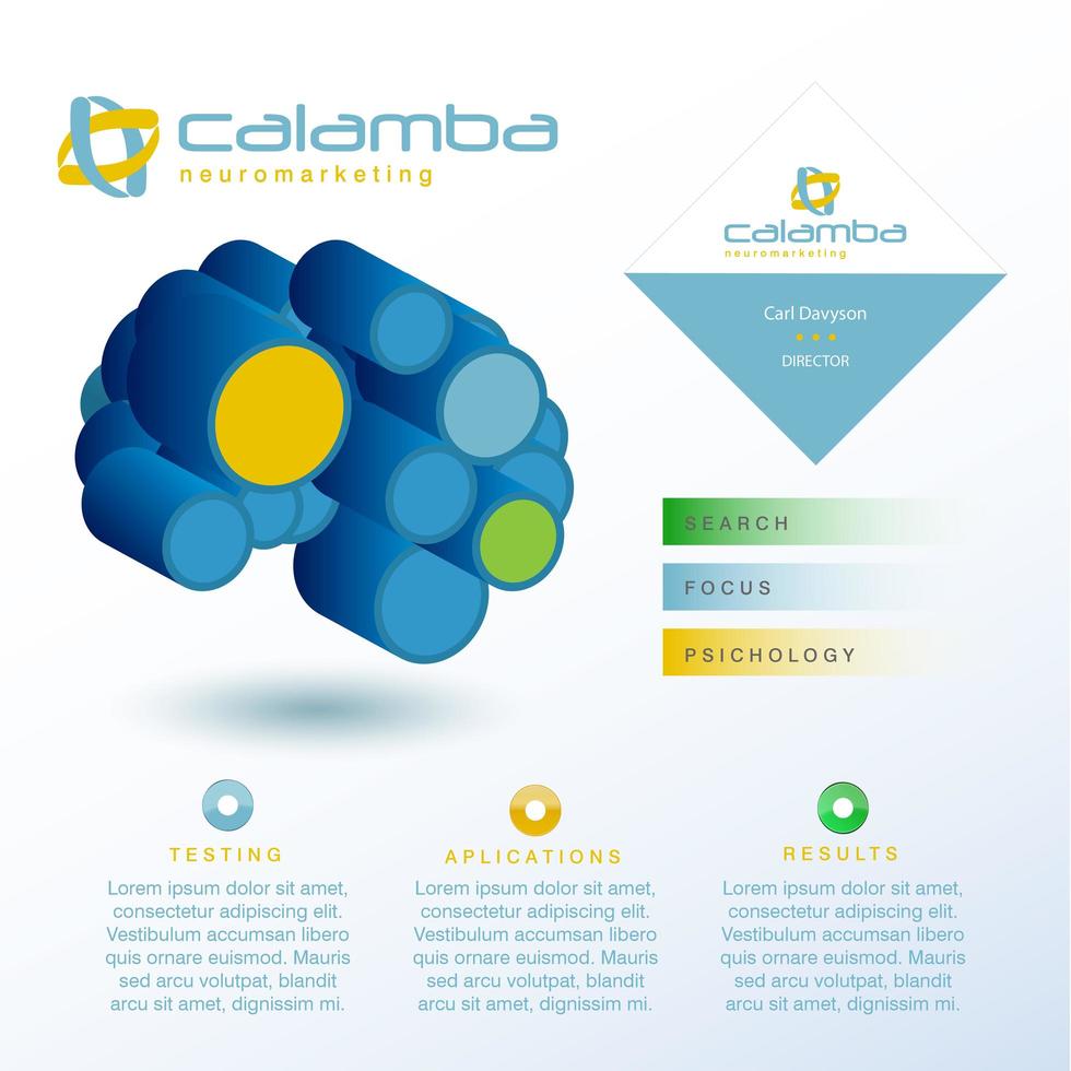 neuromarketing infografía moderna vector