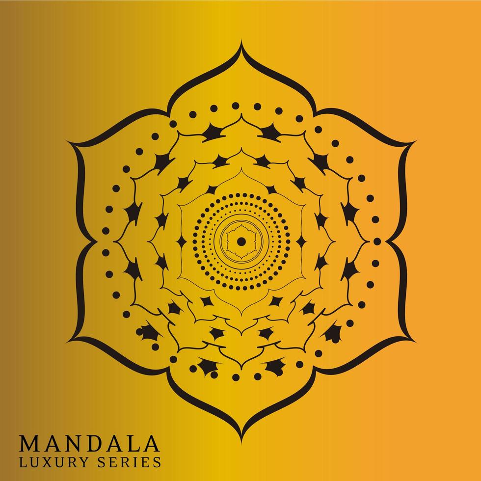 Fondo de mandala de lujo vector