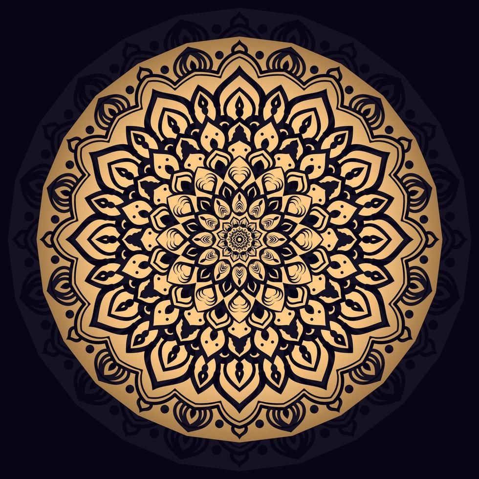 Download Gold Intricate Mandala Background - Download Free Vectors ...