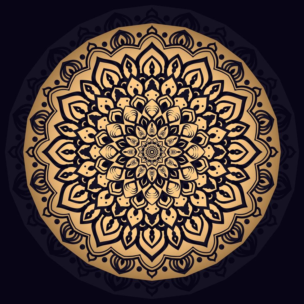 Download Gold Intricate Mandala Background - Download Free Vectors ...