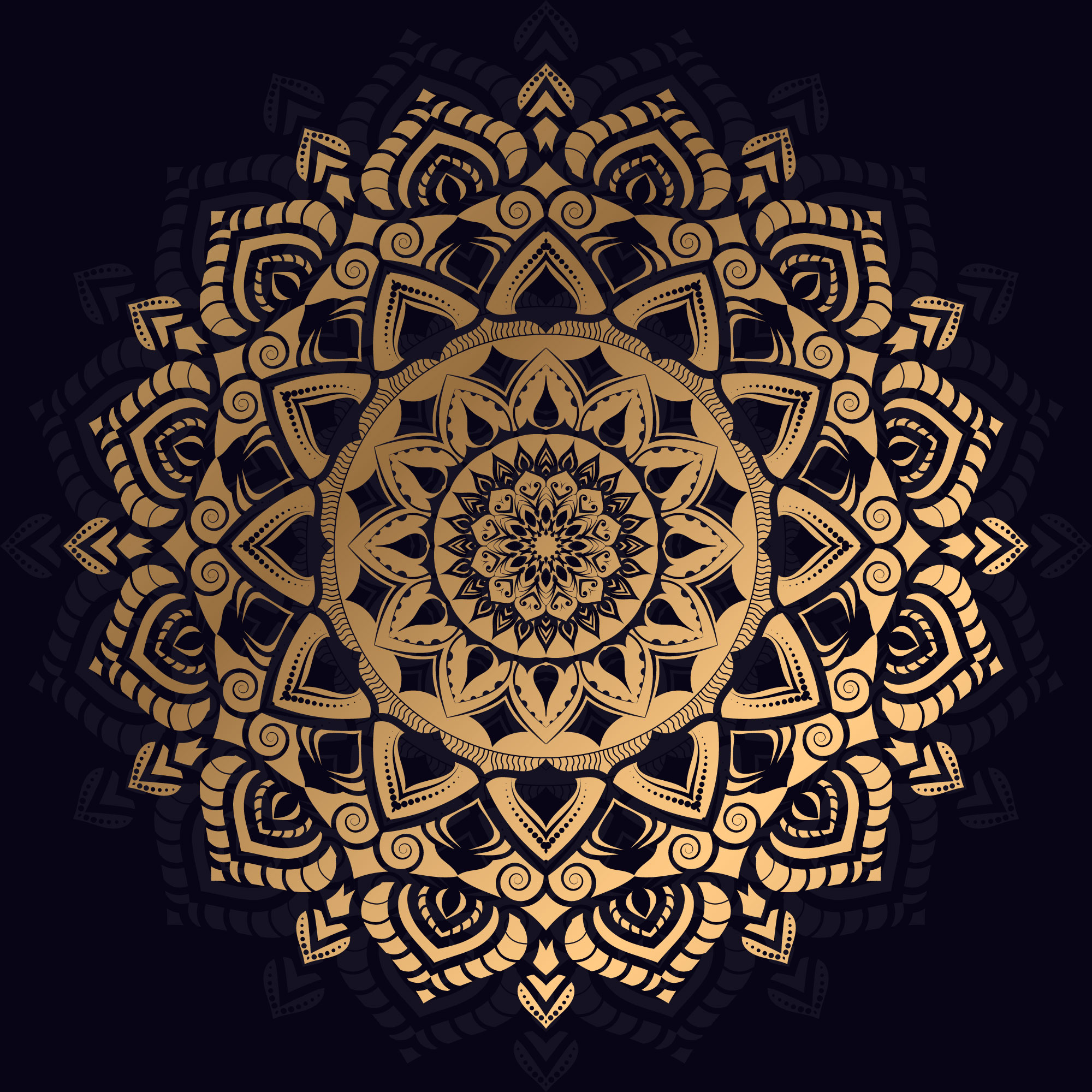 Download Luxury Golden Mandala Design - Download Free Vectors ...