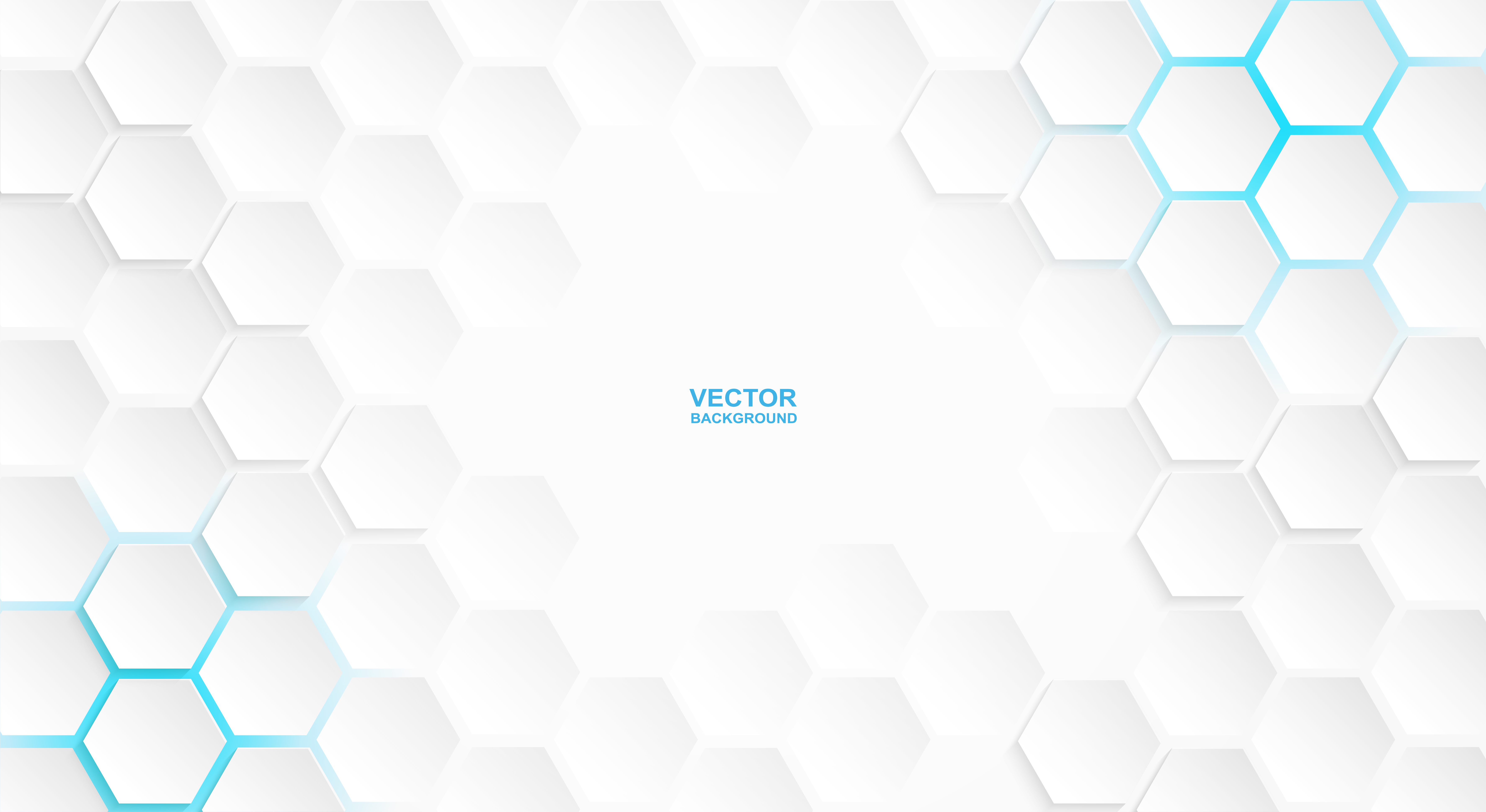 White Hexagon Pattern with Blue Lights 936617 Vector Art at Vecteezy