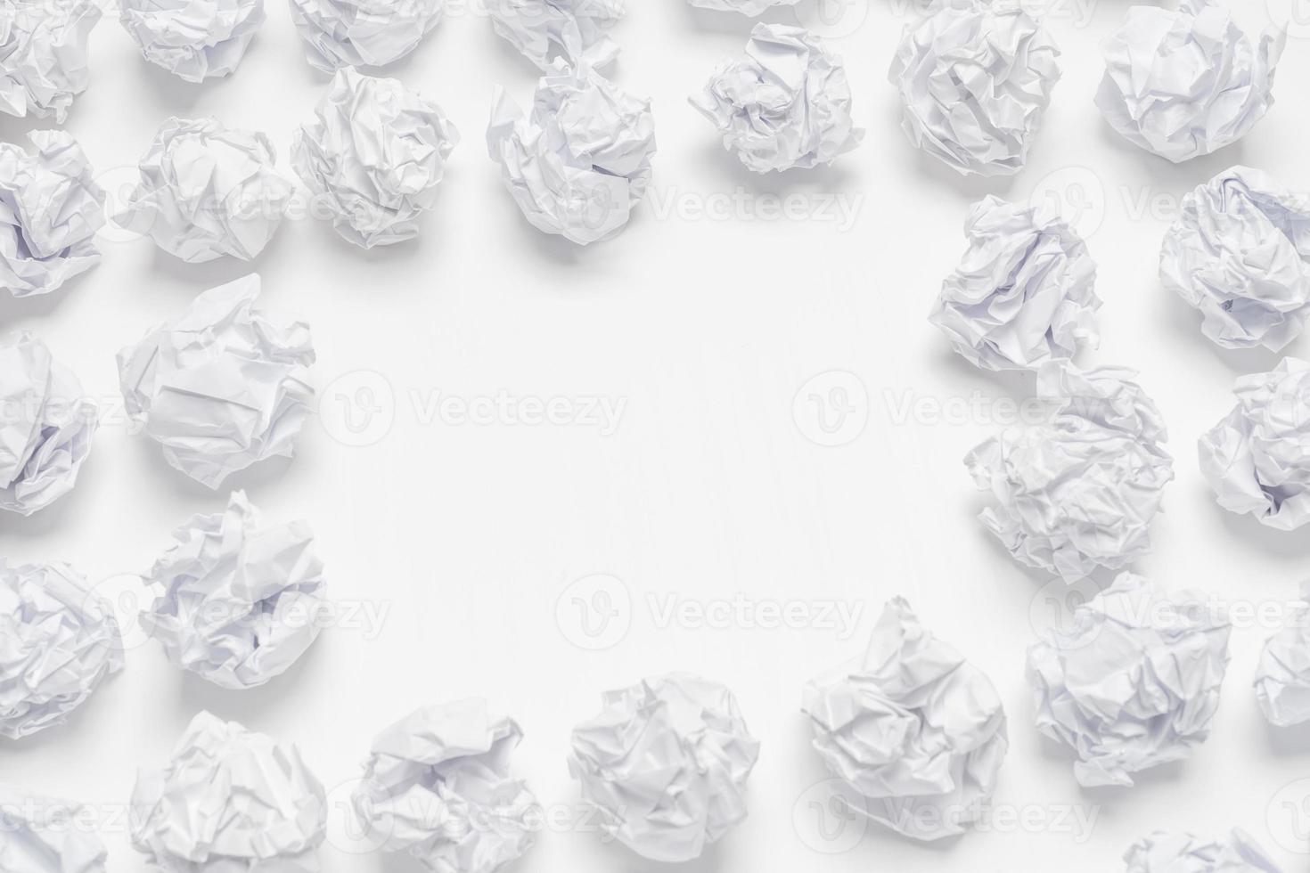 crumpled paper wads photo