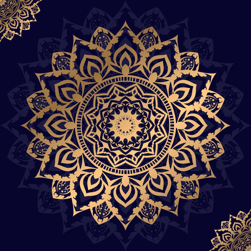 Floral Golden Mandala Design  vector