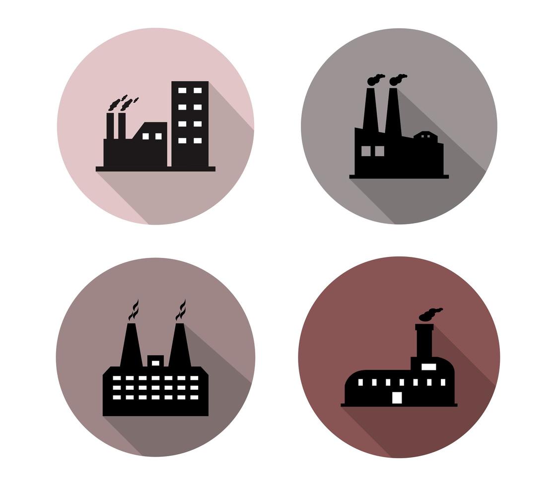 Industry Icons Set vector